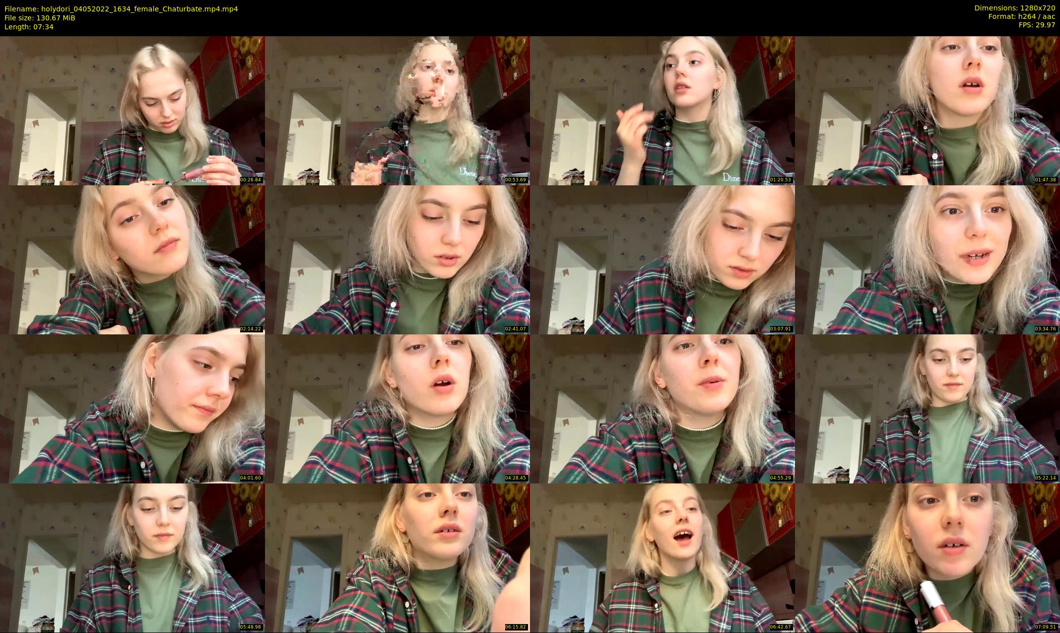 holydori — 8 minute Chaturbate female cam show recording, 720p, May 4, 2022