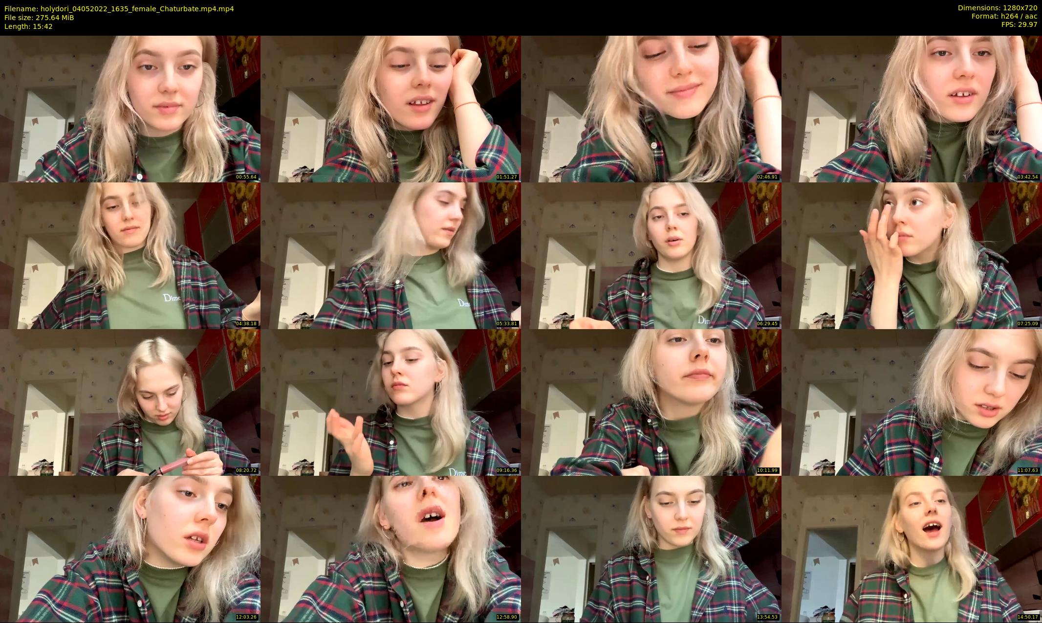 holydori — 16 minute Chaturbate female cam show recording, 720p, May 4, 2022