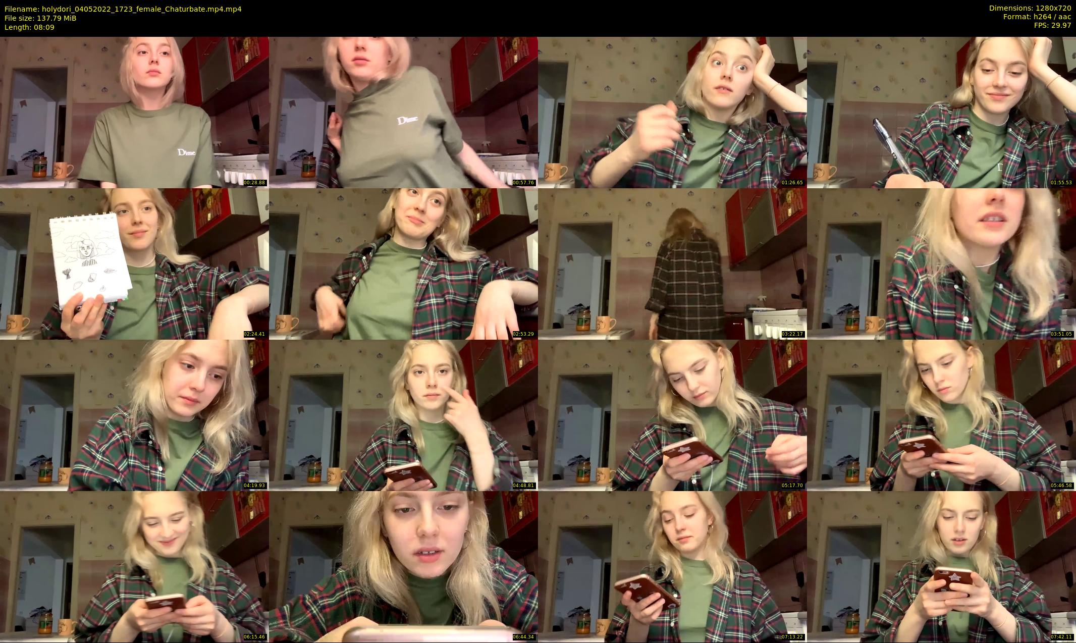holydori — 9 minute Chaturbate female cam show recording, 720p, May 4, 2022