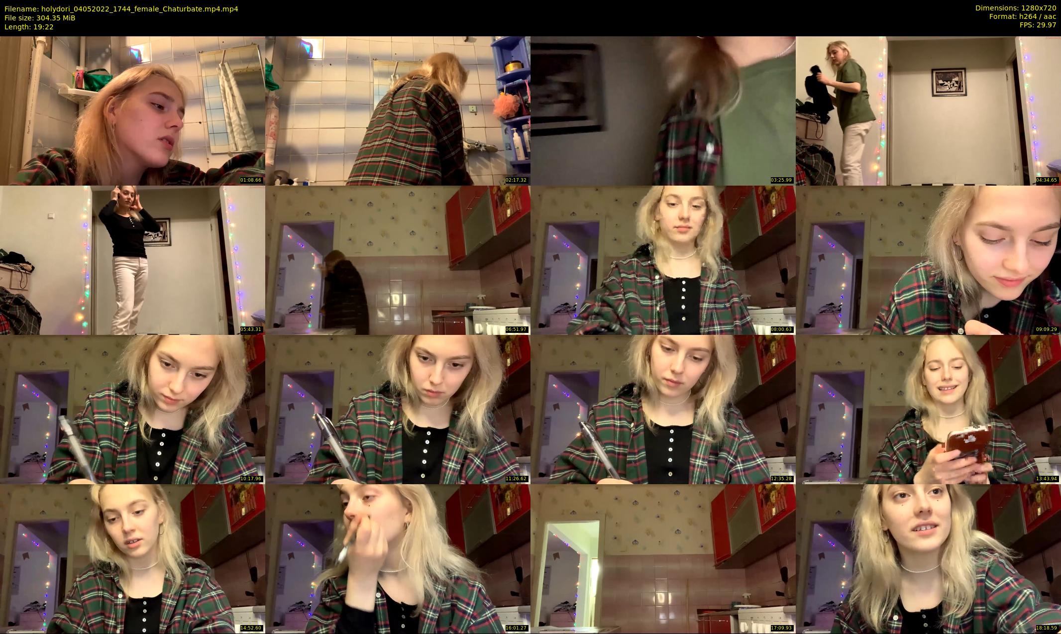 holydori — 20 minute Chaturbate female cam show recording, 720p, May 4, 2022