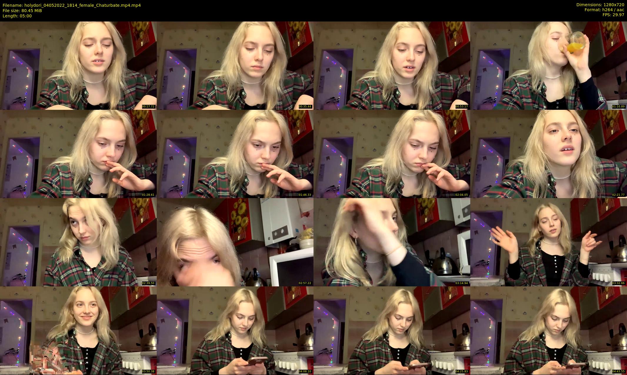 holydori — 5 minute Chaturbate female cam show recording, 720p, May 4, 2022