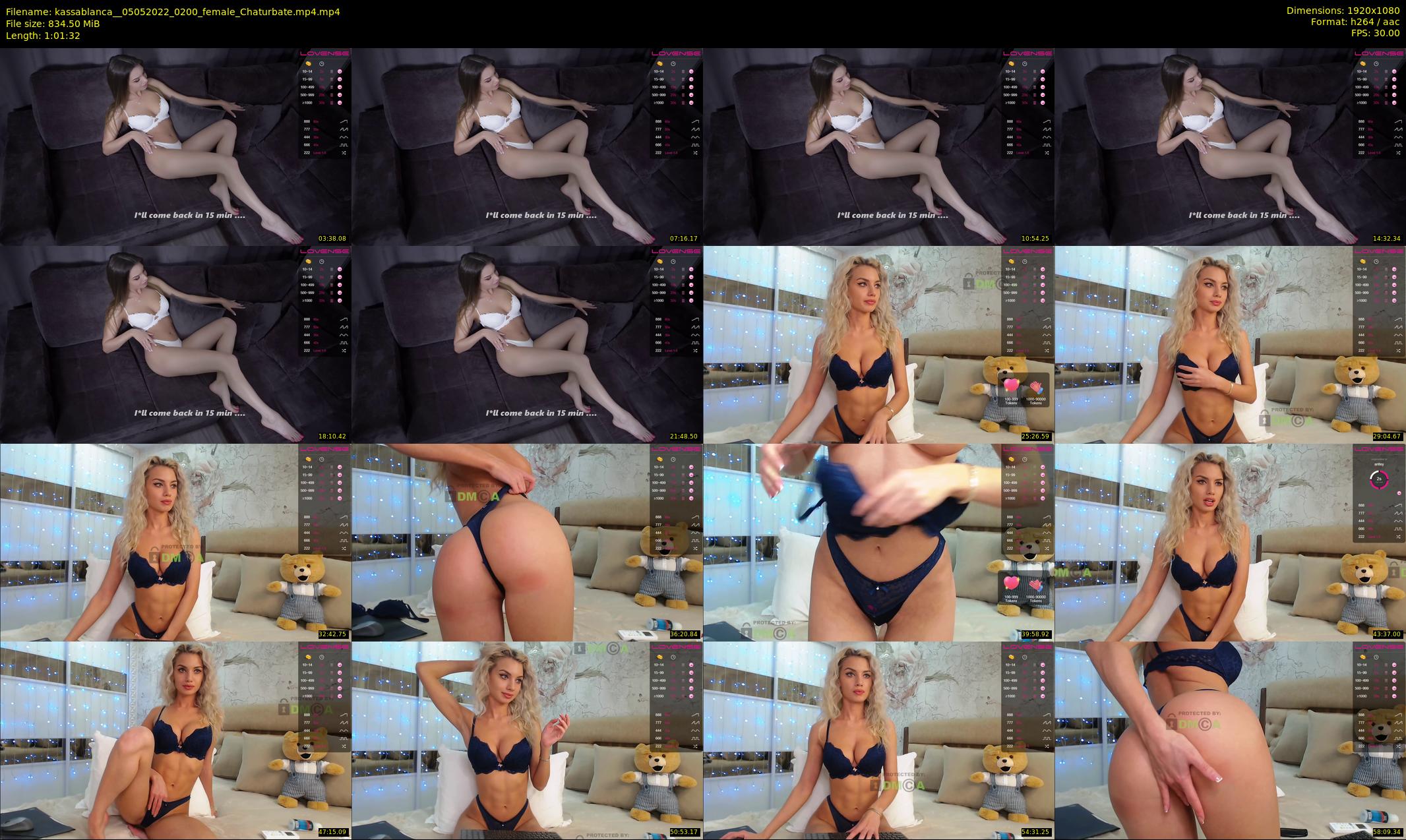 kassablanca_ — 62 minute Chaturbate female cam show recording, 1080p, May 5, 2022