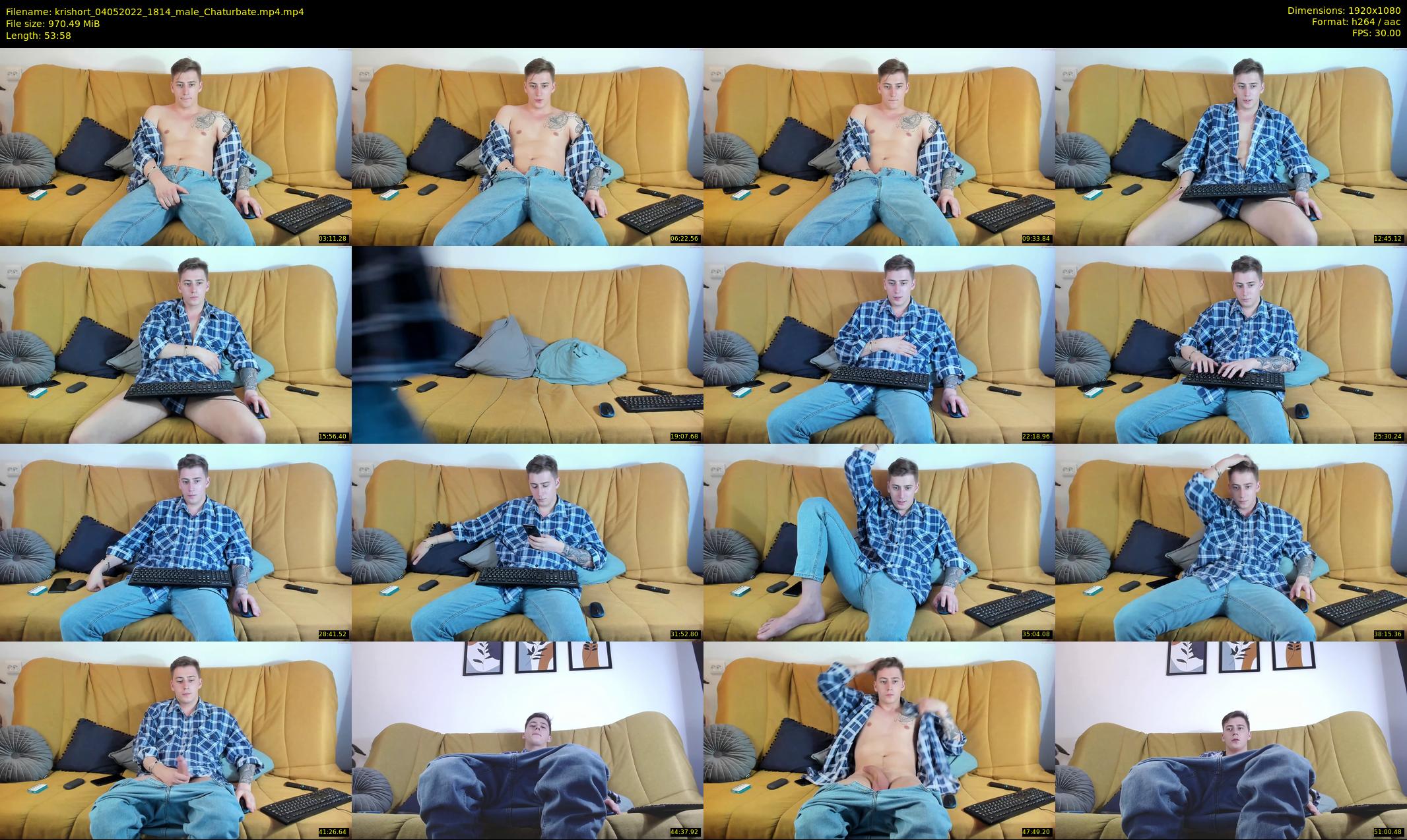 krishort — 54 minute Chaturbate male cam show recording, 1080p, May 4, 2022