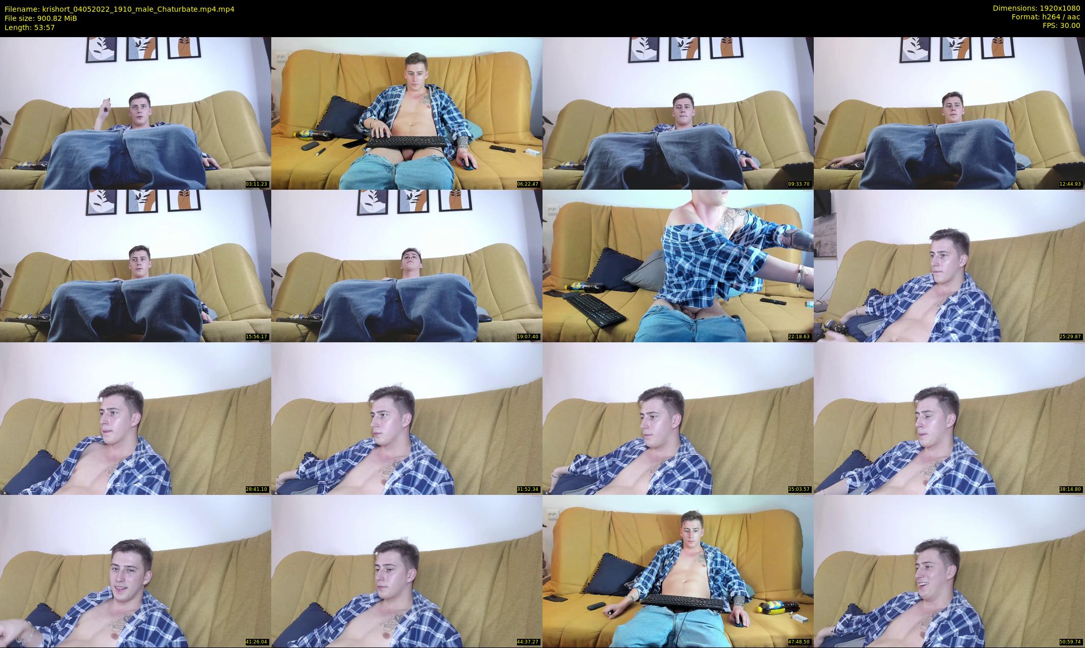 krishort — 54 minute Chaturbate male cam show recording, 1080p, May 4, 2022