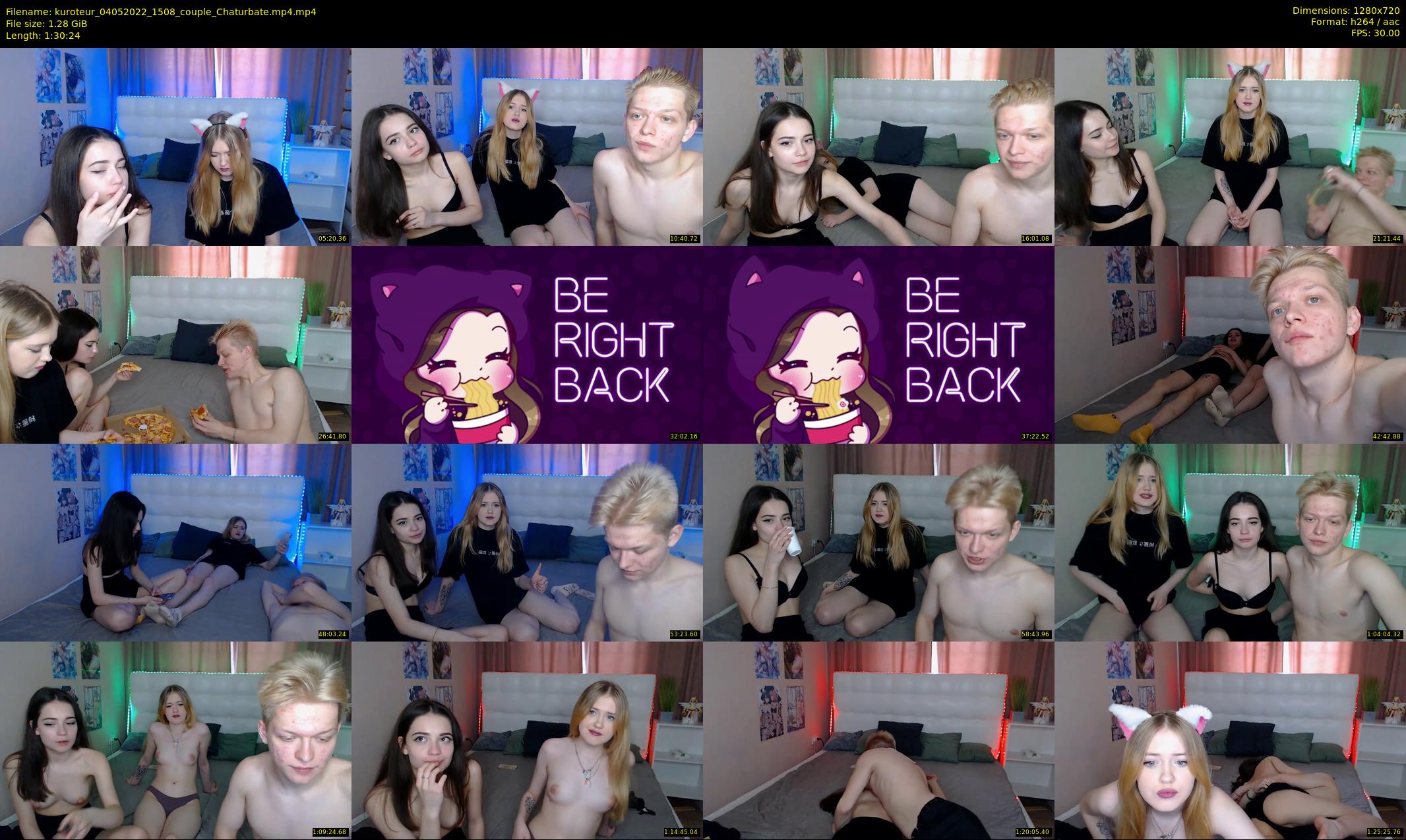 kuroteur — 91 minute Chaturbate couple cam show recording, 720p, May 4, 2022