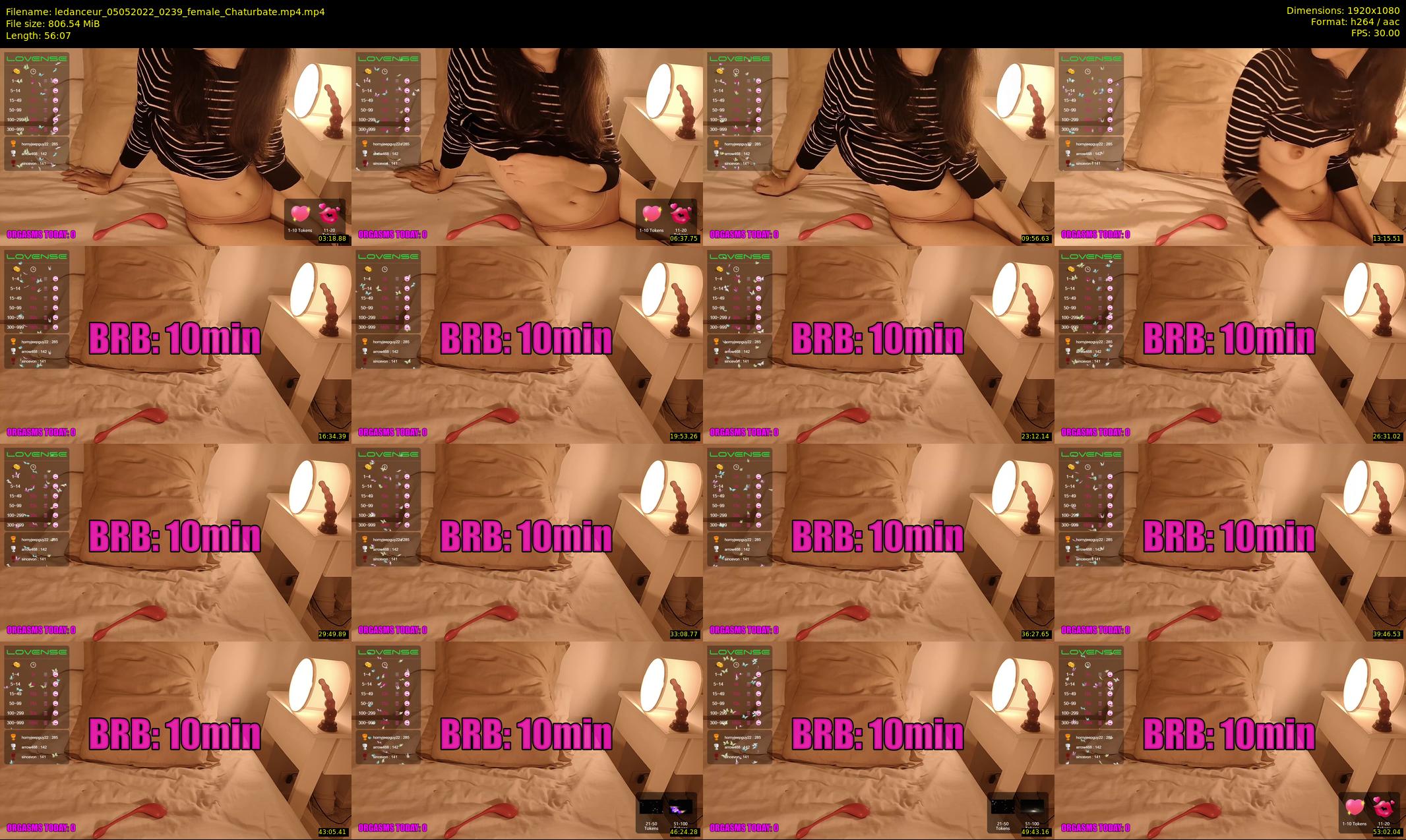 ledanceur — 57 minute Chaturbate female cam show recording, 1080p, May 5, 2022