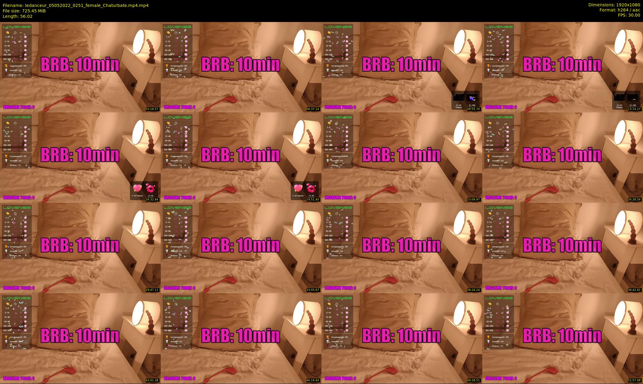 ledanceur — 57 minute Chaturbate female cam show recording, 1080p, May 5, 2022