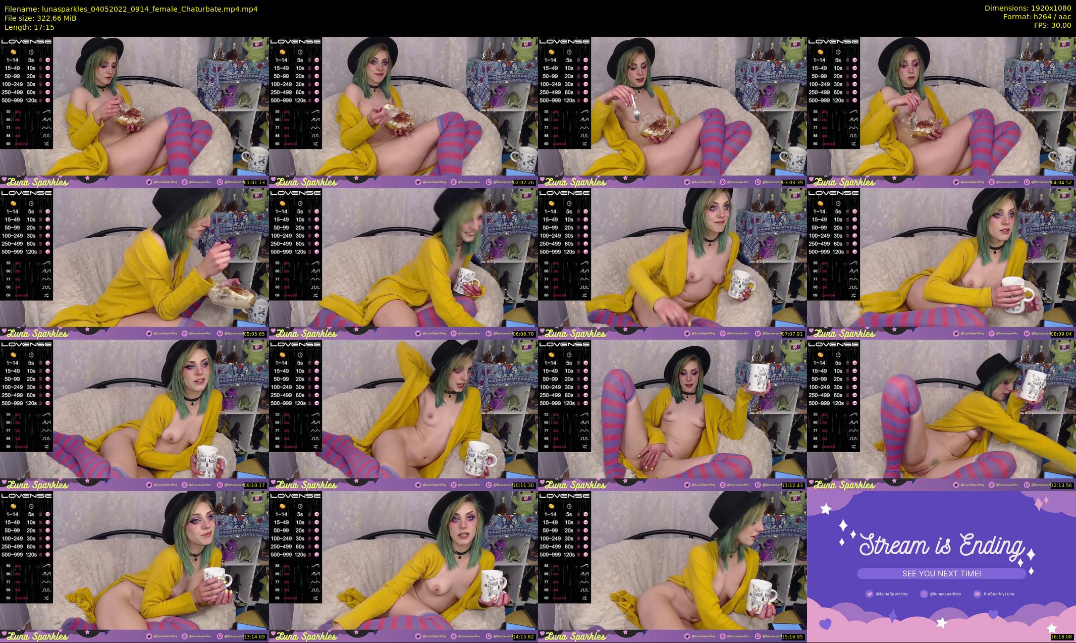 lunasparkles — 18 minute Chaturbate female cam show recording, 1080p, May 4, 2022