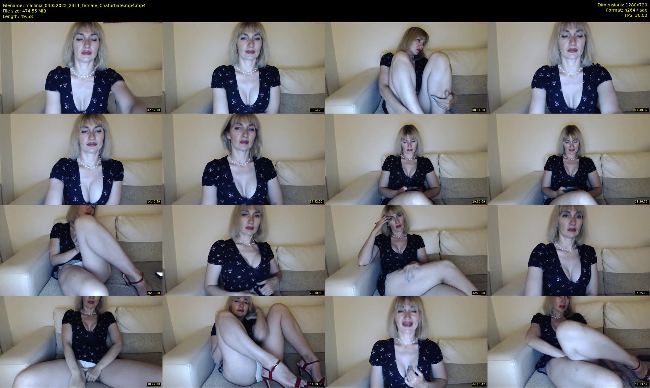 mallinia — 50 minute Chaturbate female cam show recording, 720p, May 4, 2022
