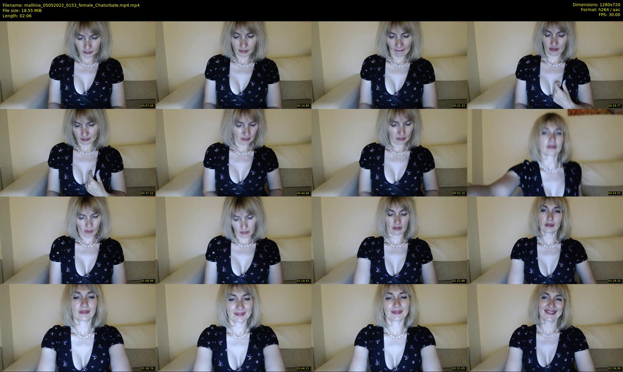 mallinia — 3 minute Chaturbate female cam show recording, 720p, May 5, 2022