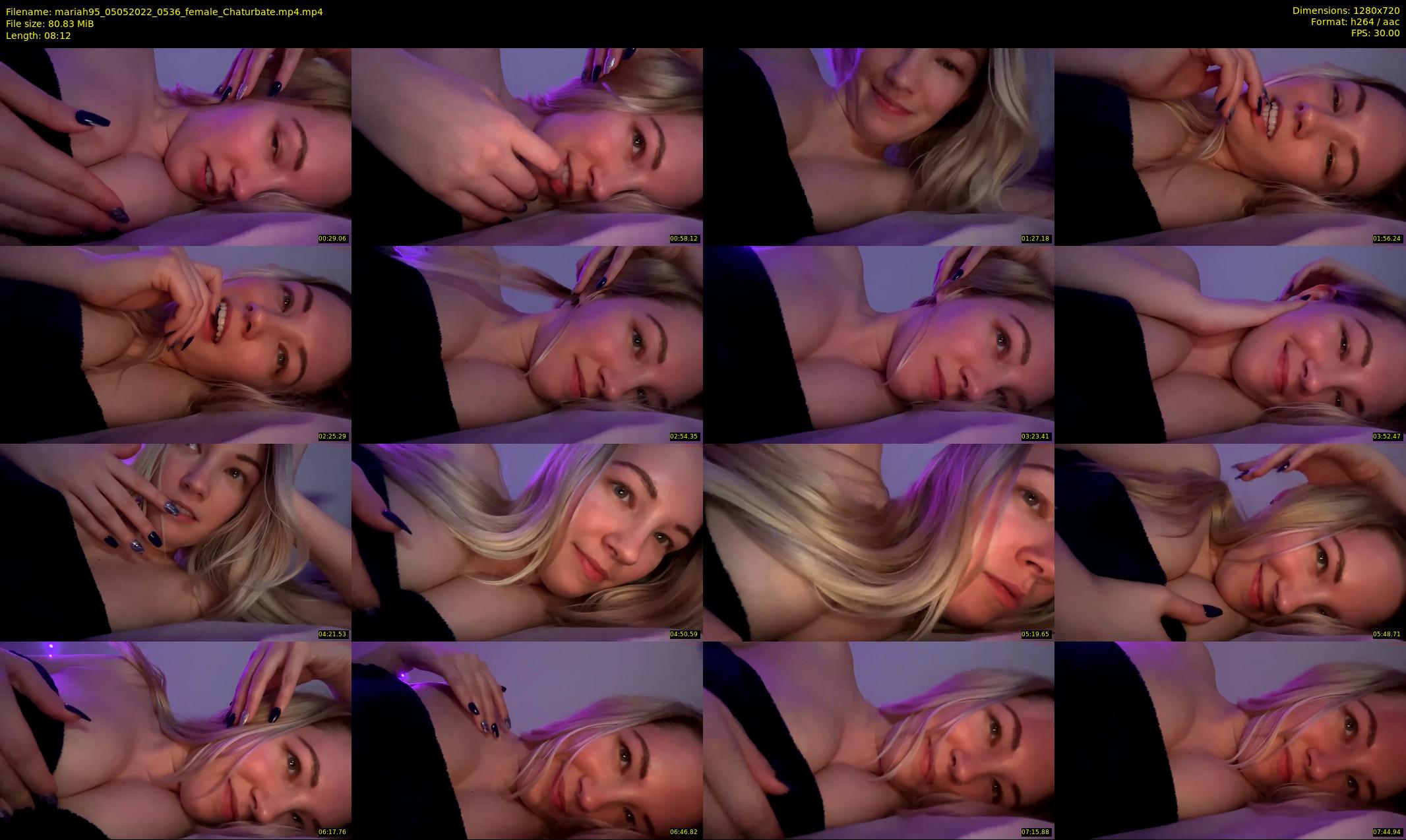 mariah95 — 9 minute Chaturbate female cam show recording, 720p, May 5, 2022