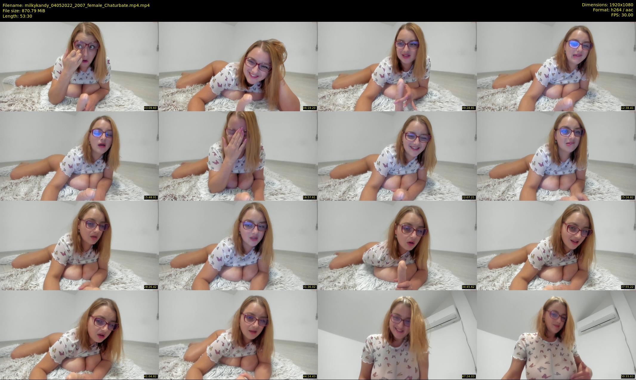 milkykandy — 54 minute Chaturbate female cam show recording, 1080p, May 4, 2022