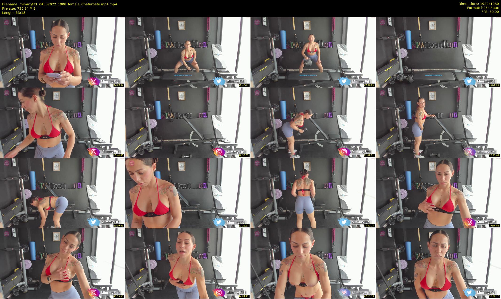 mimmyfit1 — 54 minute Chaturbate female cam show recording, 1080p, May 4, 2022
