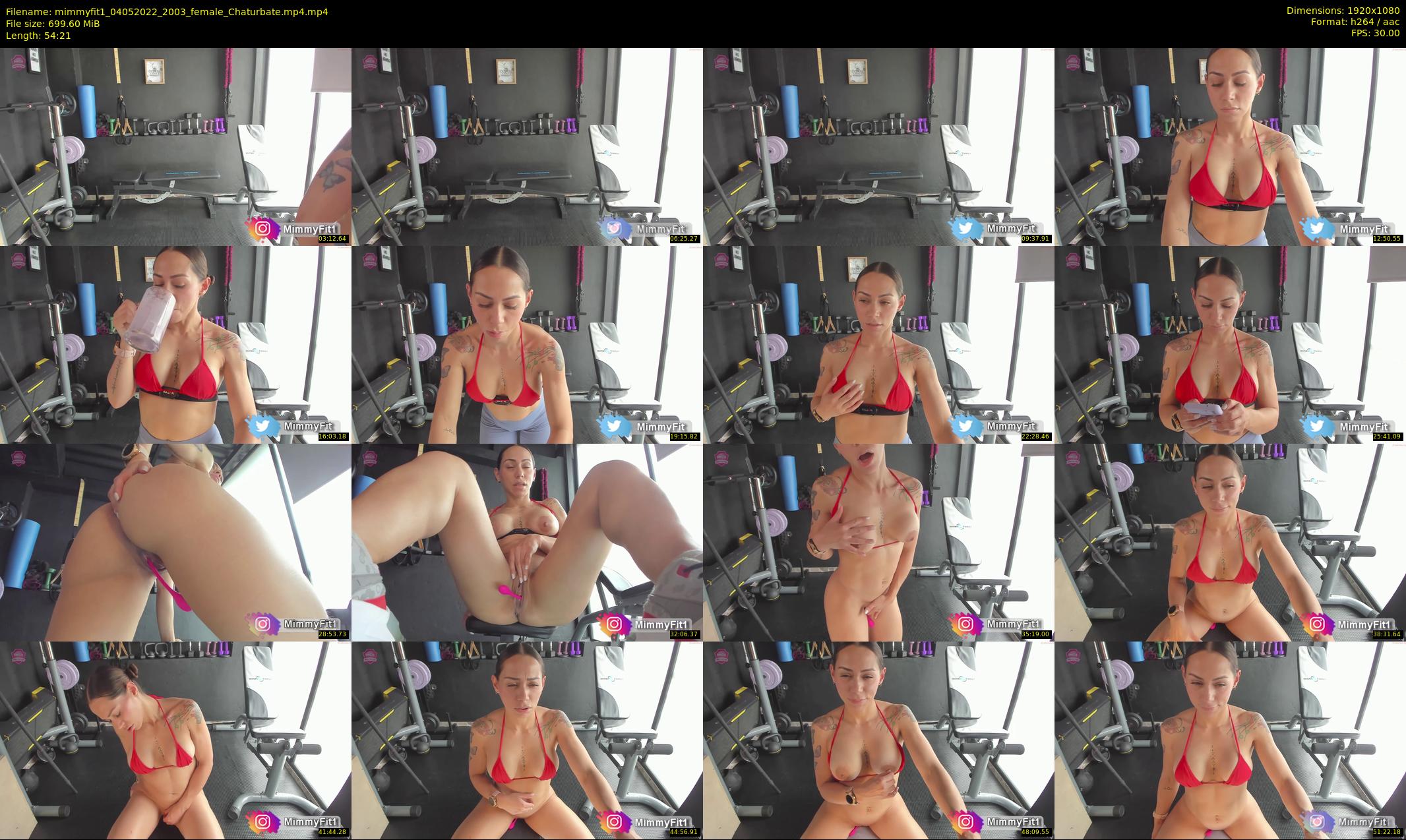 mimmyfit1 — 55 minute Chaturbate female cam show recording, 1080p, May 4, 2022