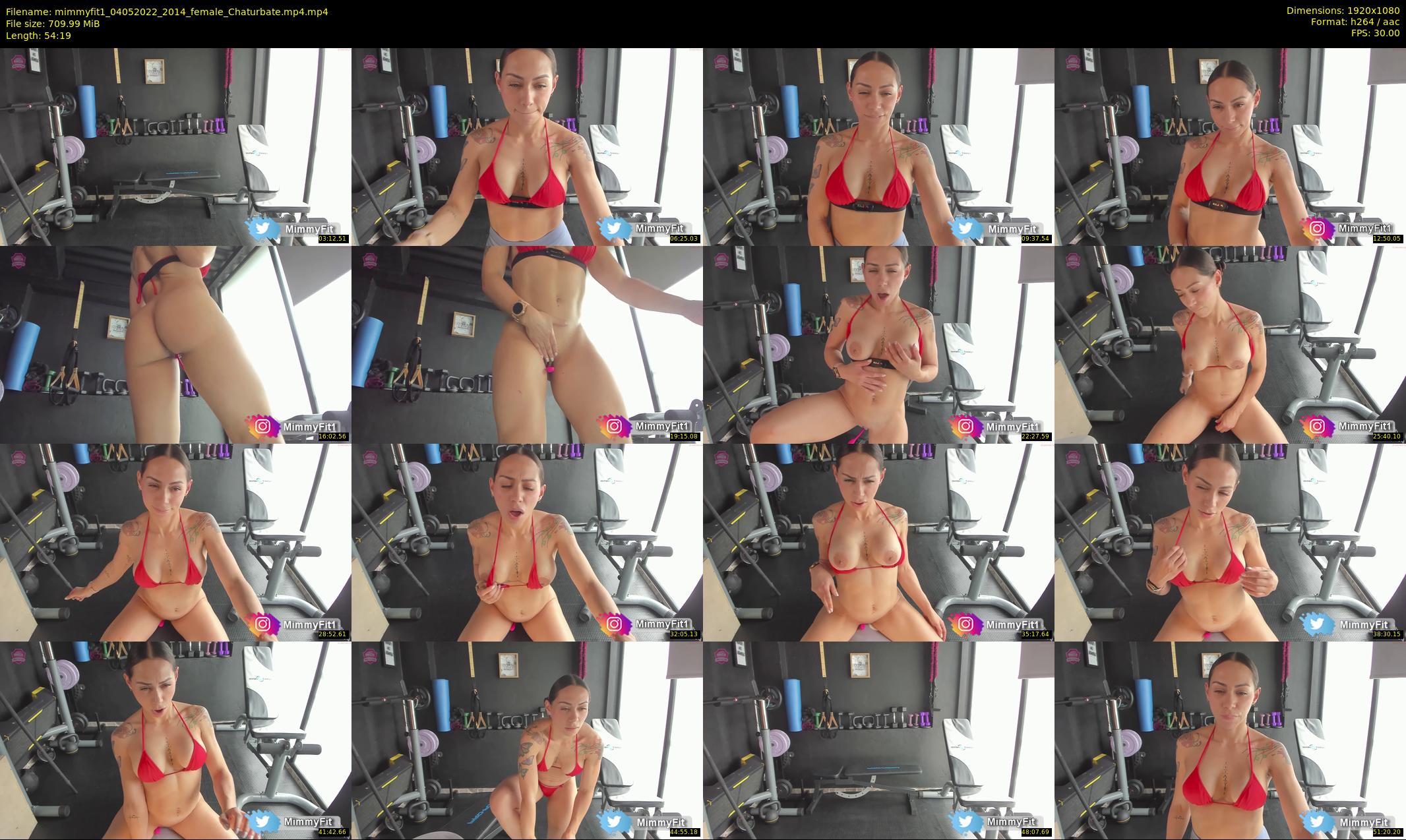 mimmyfit1 — 55 minute Chaturbate female cam show recording, 1080p, May 4, 2022
