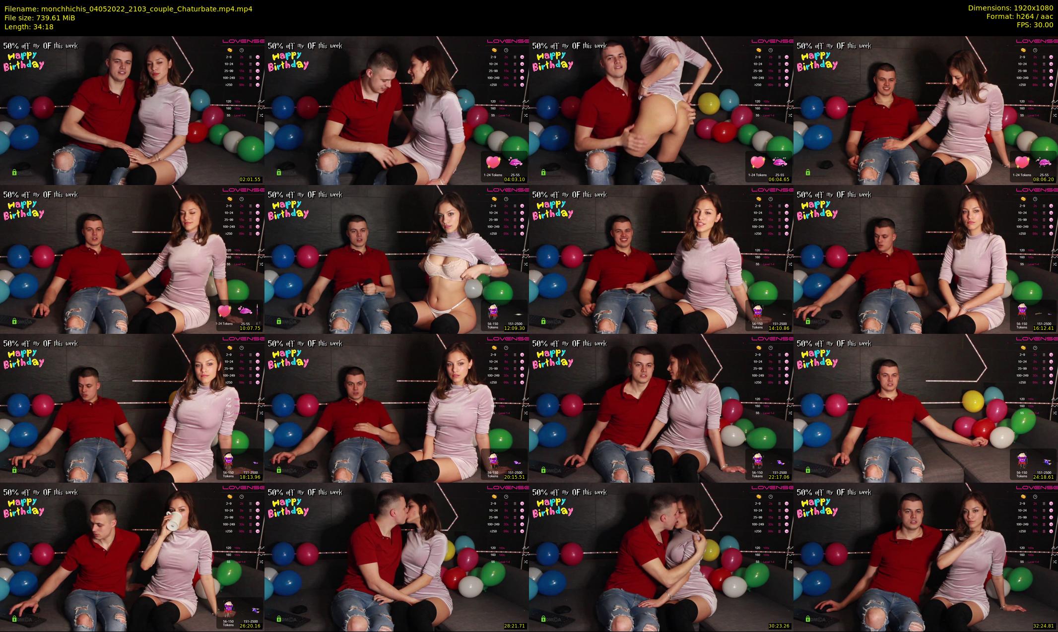 monchhichis — 35 minute Chaturbate couple cam show recording, 1080p, May 4, 2022