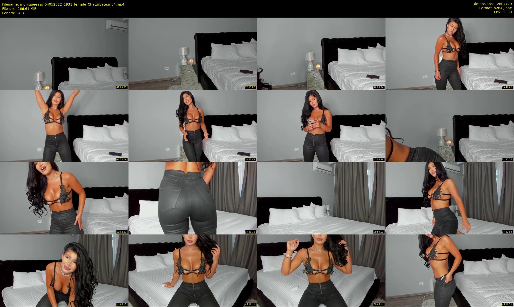 moniqueeass — 25 minute Chaturbate female cam show recording, 720p, May 4, 2022