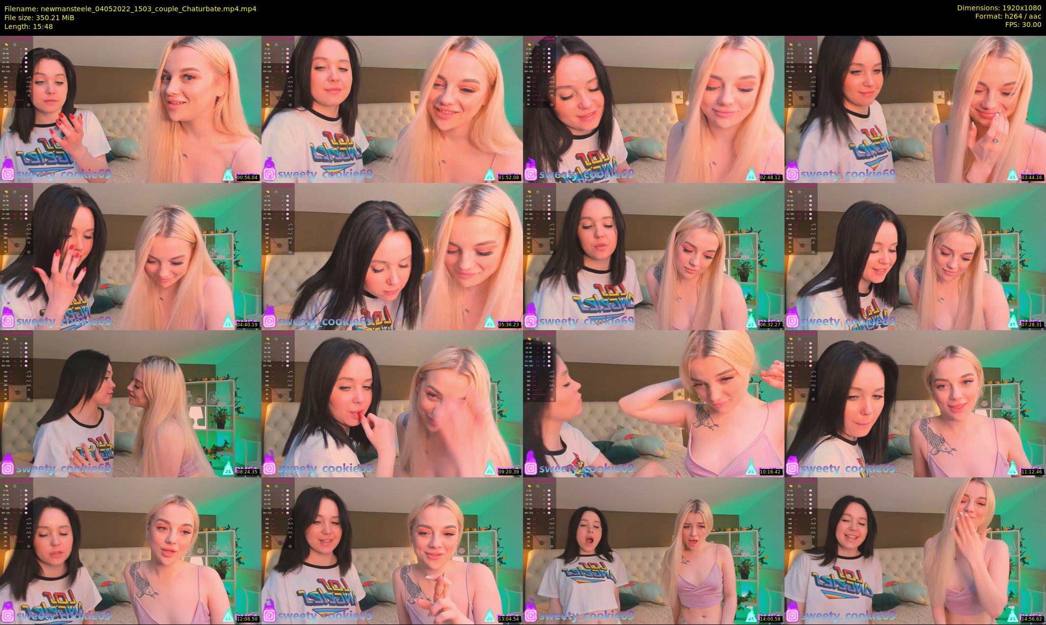 newmansteele — 16 minute Chaturbate couple cam show recording, 1080p, May 4, 2022