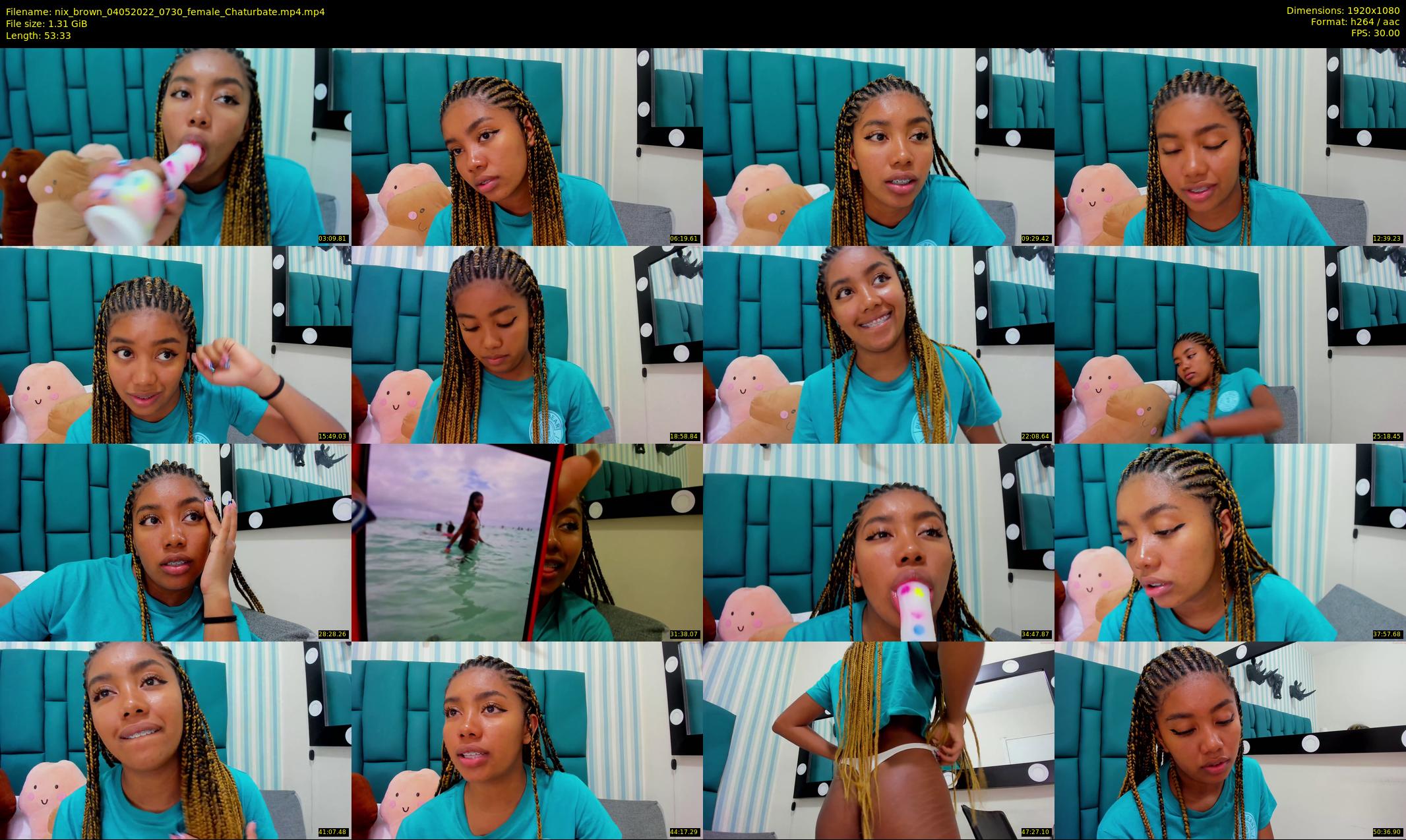 nix_brown — 54 minute Chaturbate female cam show recording, 1080p, May 4, 2022
