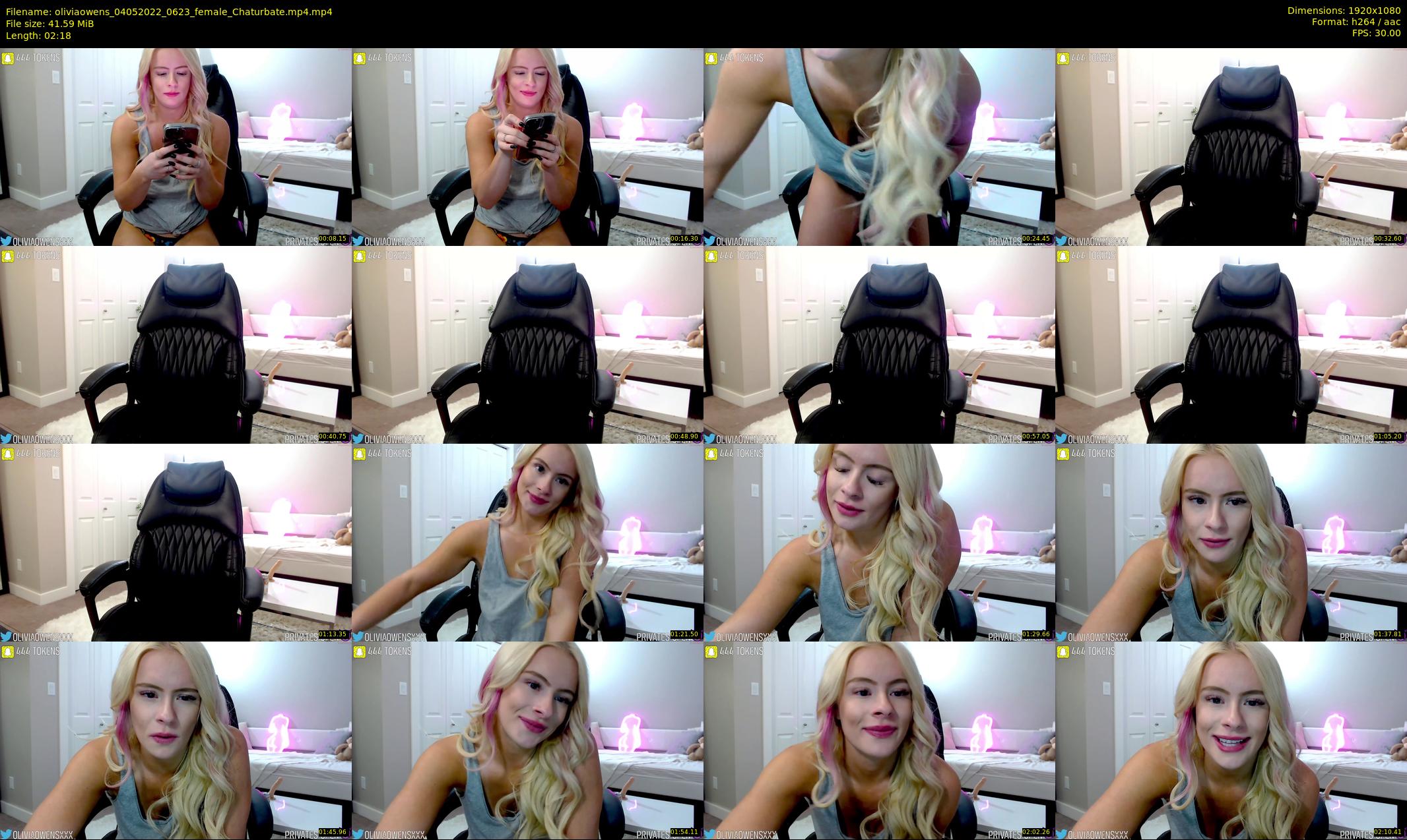oliviaowens — 3 minute Chaturbate female cam show recording, 1080p, May 4, 2022