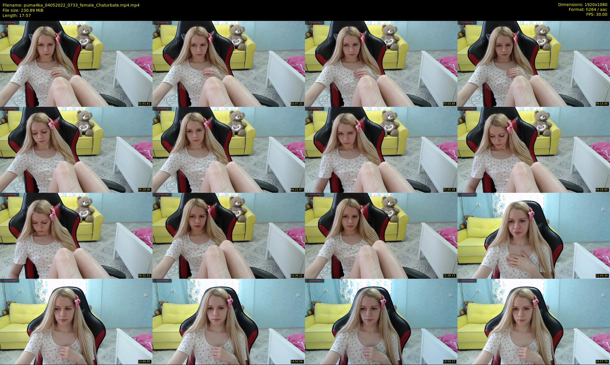 puma4ka — 18 minute Chaturbate female cam show recording, 1080p, May 4, 2022
