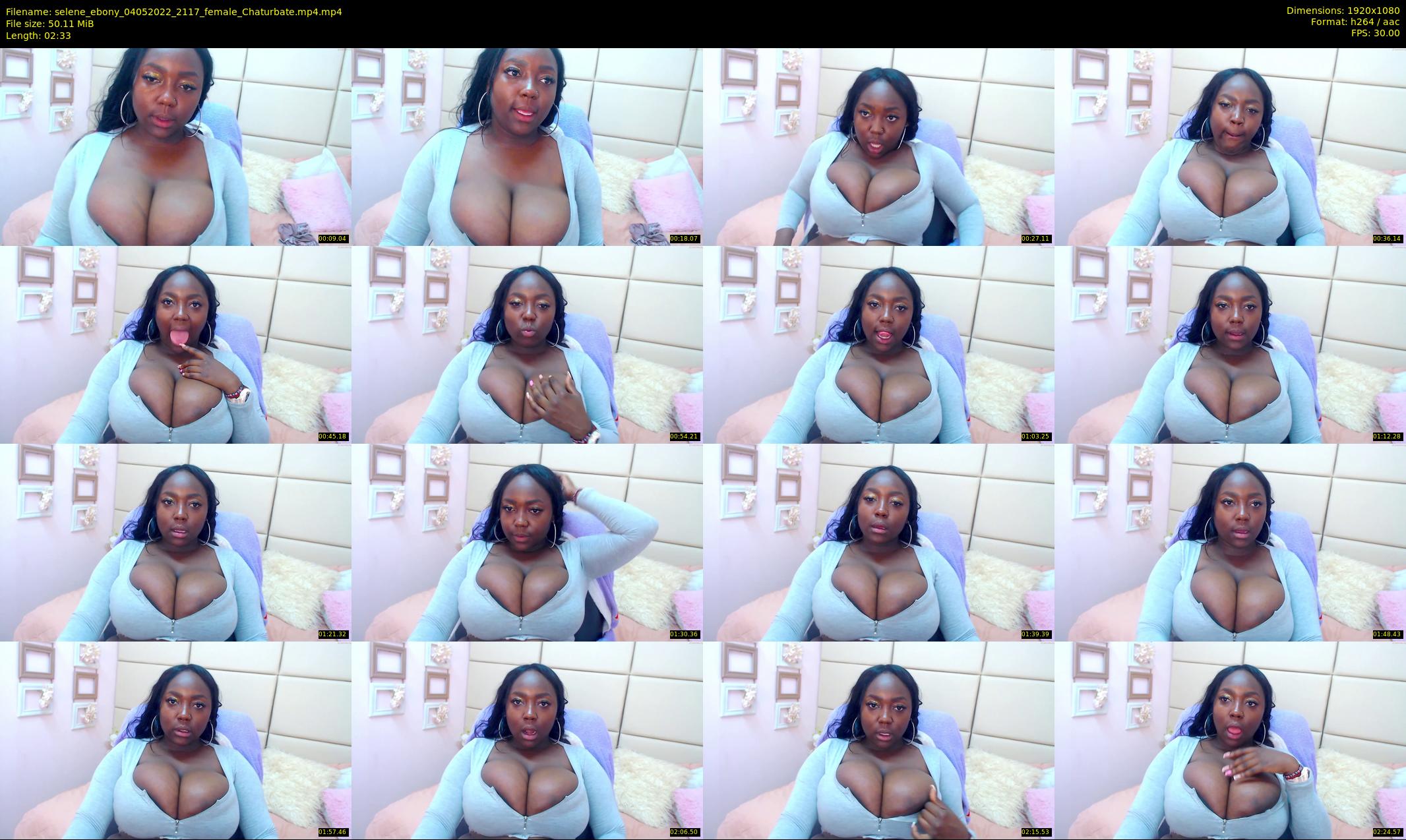 selene_ebony — 3 minute Chaturbate female cam show recording, 1080p, May 4, 2022