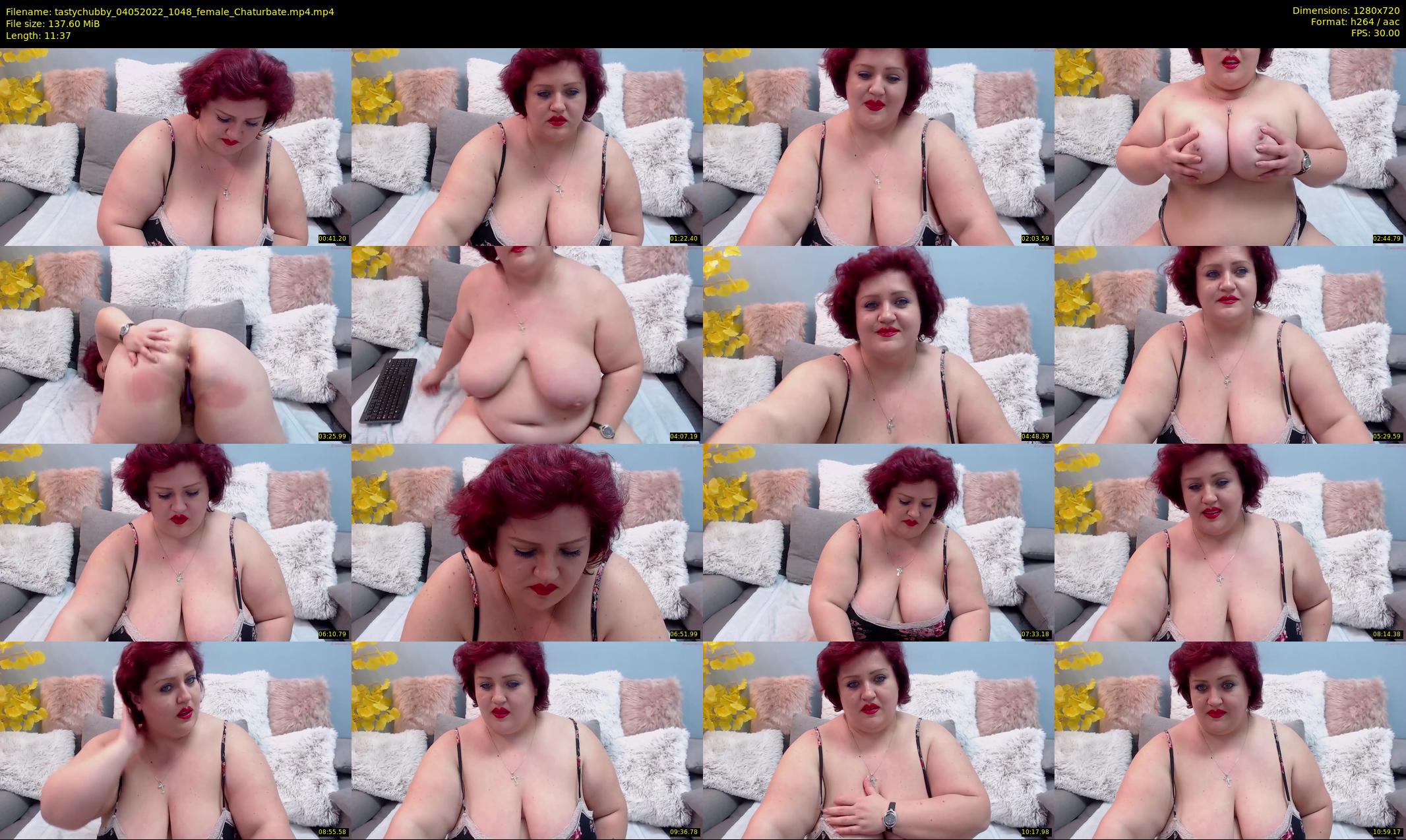 tastychubby — 12 minute Chaturbate female cam show recording, 720p, May 4, 2022