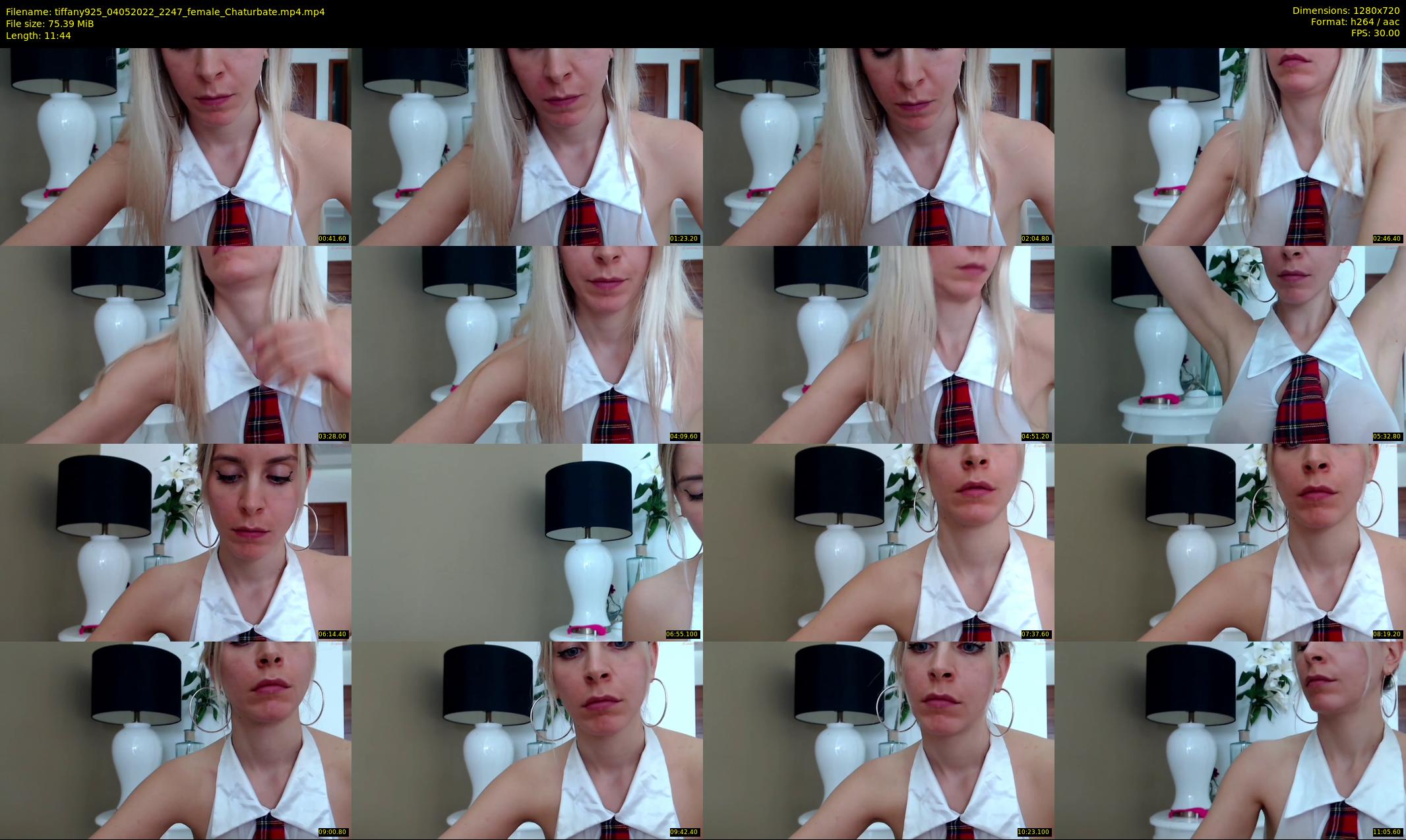 tiffany925 — 12 minute Chaturbate female cam show recording, 720p, May 4, 2022