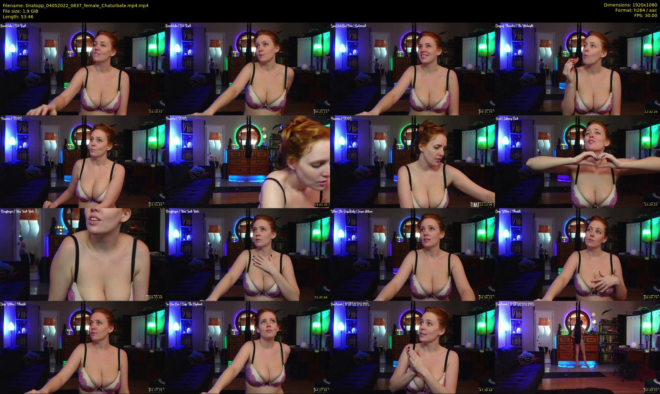 tinatopp — 54 minute Chaturbate female cam show recording, 1080p, May 4, 2022