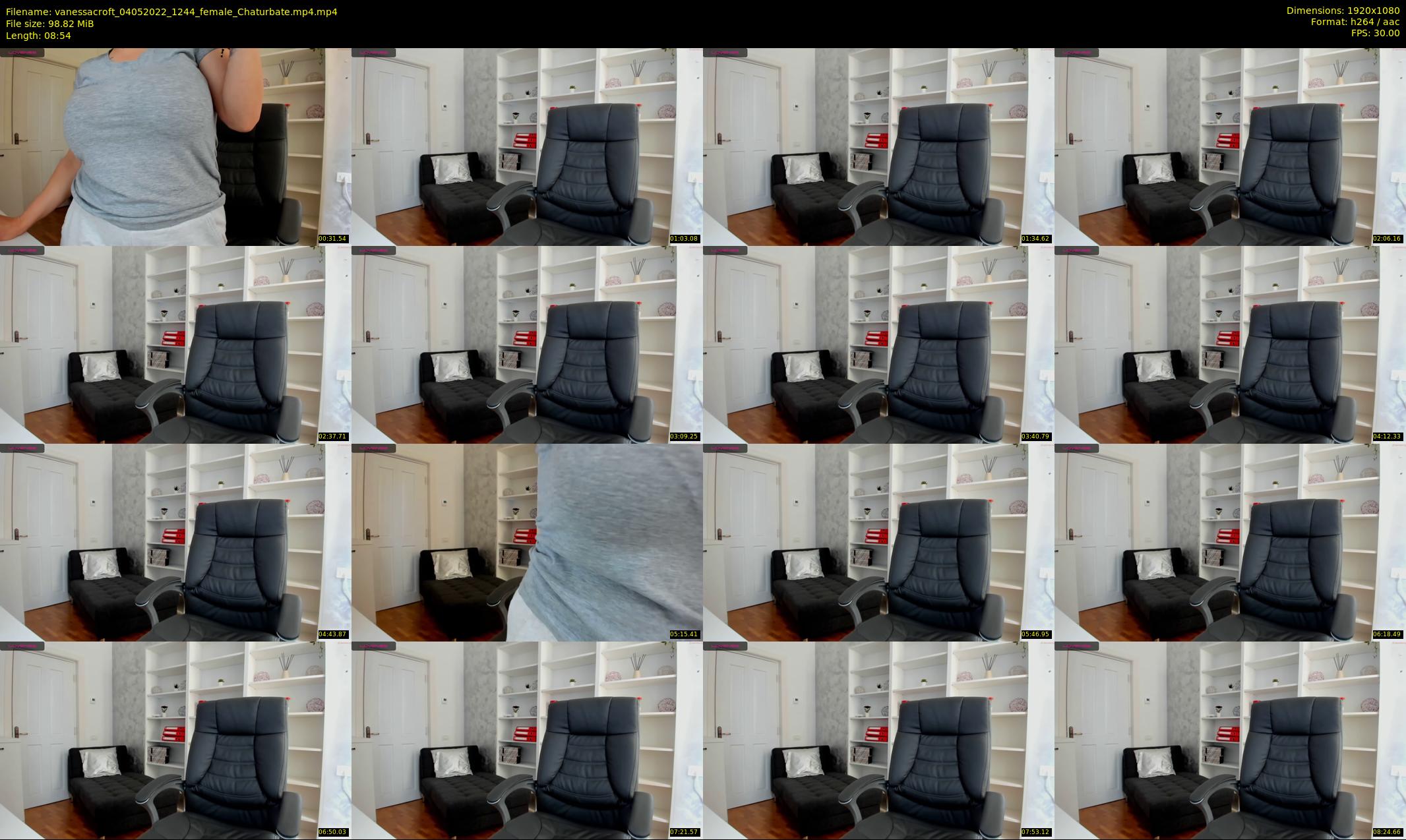 vanessacroft — 9 minute Chaturbate female cam show recording, 1080p, May 4, 2022