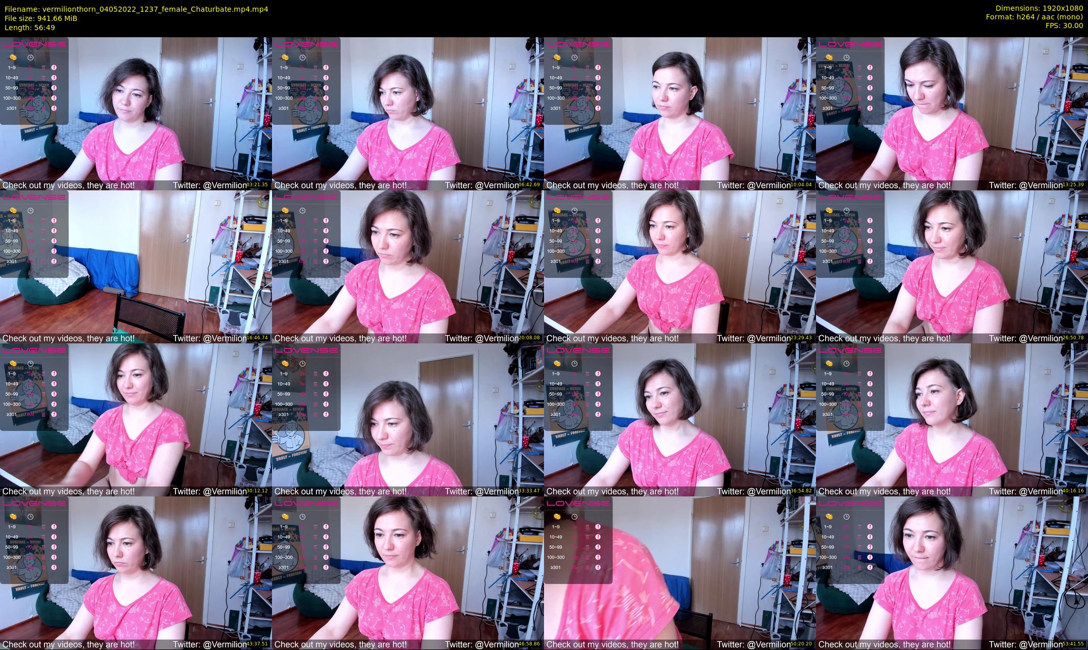 vermilionthorn — 57 minute Chaturbate female cam show recording, 1080p, May 4, 2022