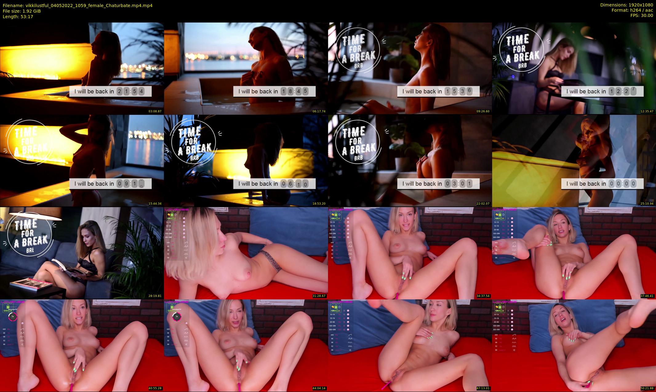 vikkilustful — 54 minute Chaturbate female cam show recording, 1080p, May 4, 2022
