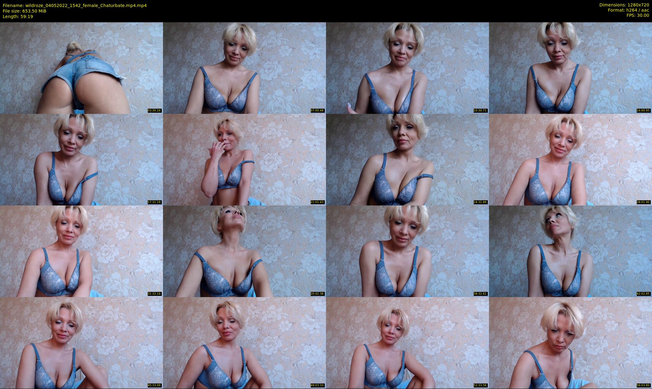 wildroze — 60 minute Chaturbate female cam show recording, 720p, May 4, 2022