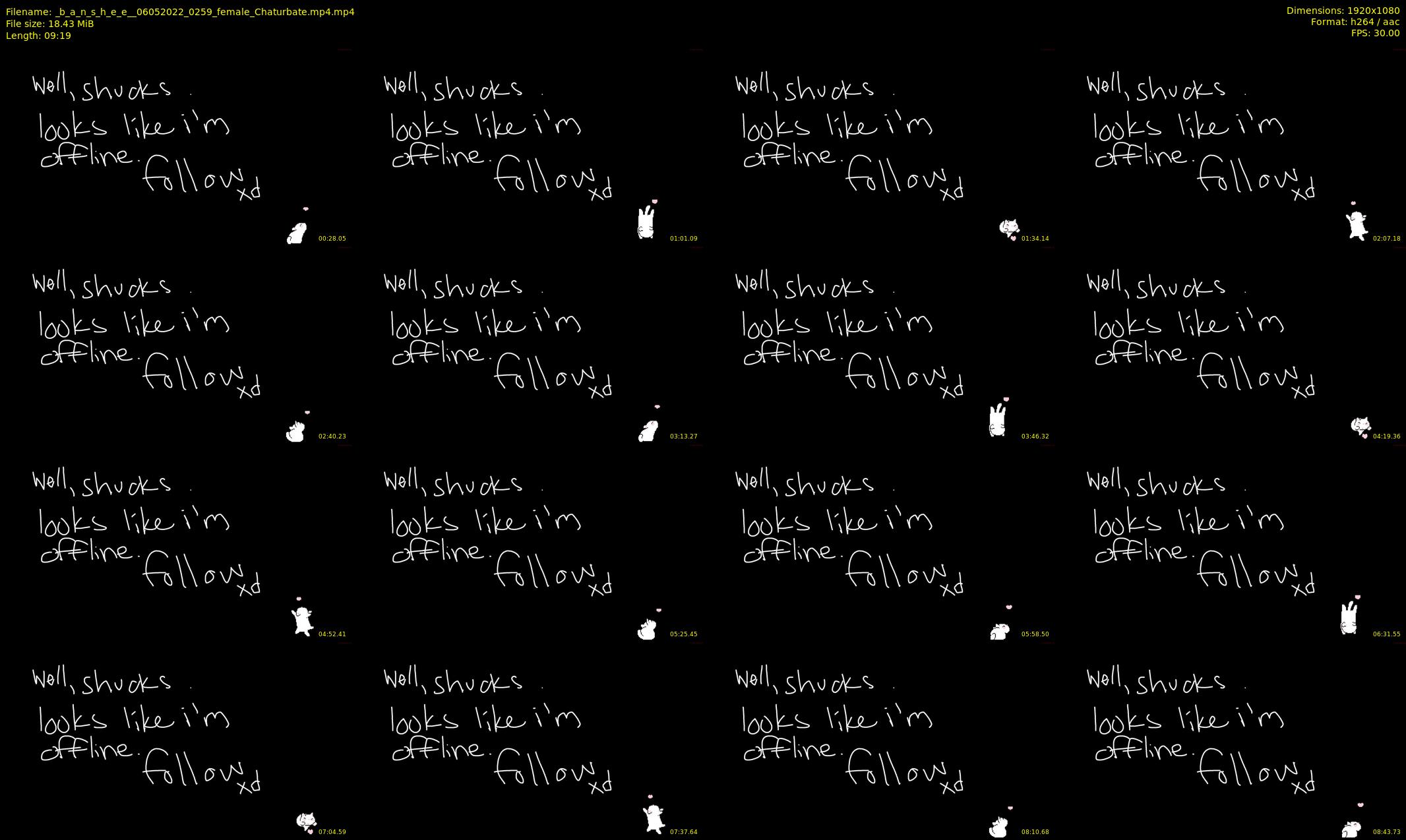 _b_a_n_s_h_e_e_ — 10 minute Chaturbate female cam show recording, 1080p, May 6, 2022