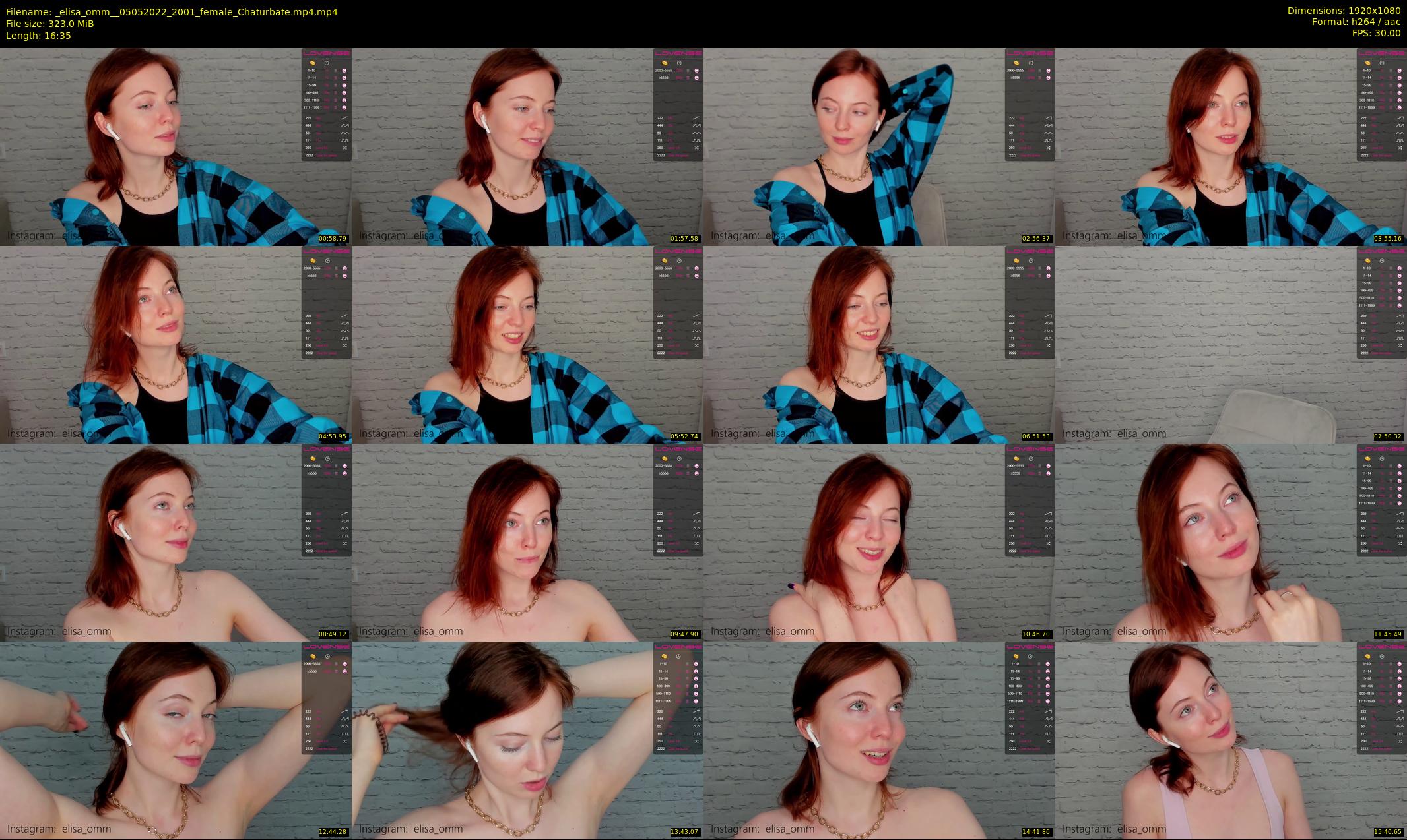 _elisa_omm_ — 17 minute Chaturbate female cam show recording, 1080p, May 5, 2022