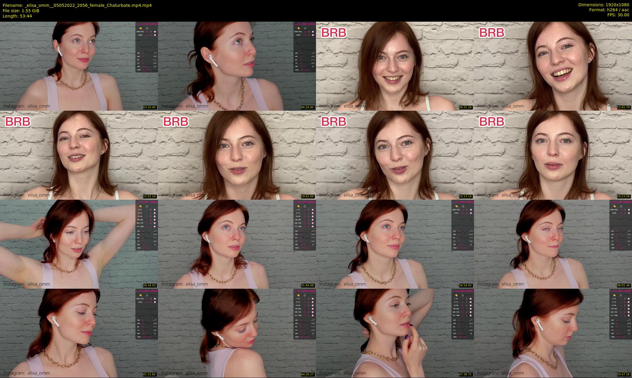 _elisa_omm_ — 54 minute Chaturbate female cam show recording, 1080p, May 5, 2022