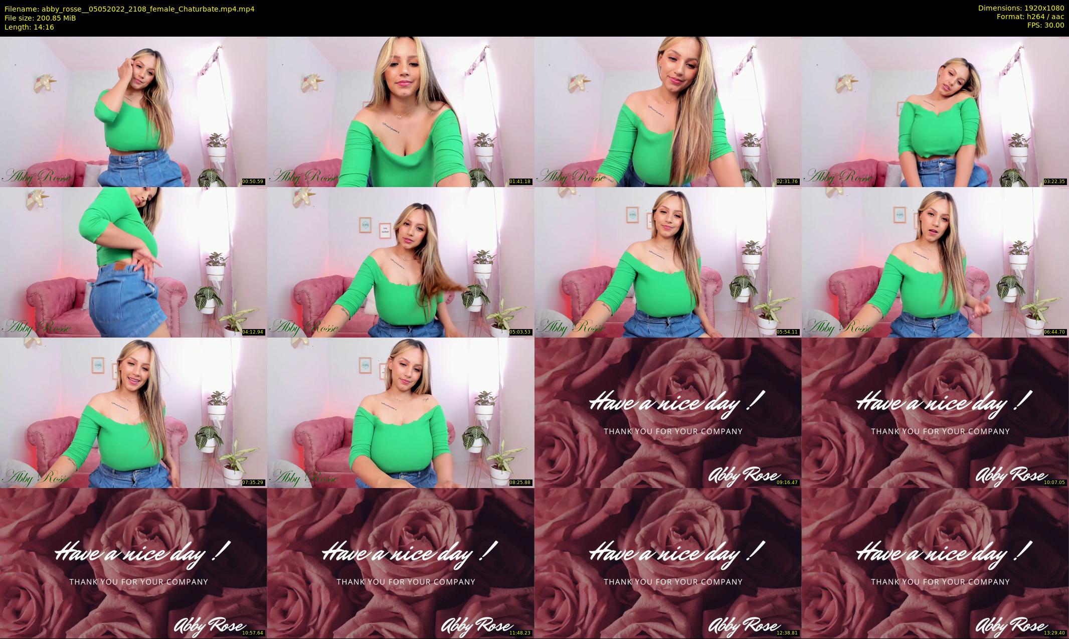 abby_rosse_ — 15 minute Chaturbate female cam show recording, 1080p, May 5, 2022