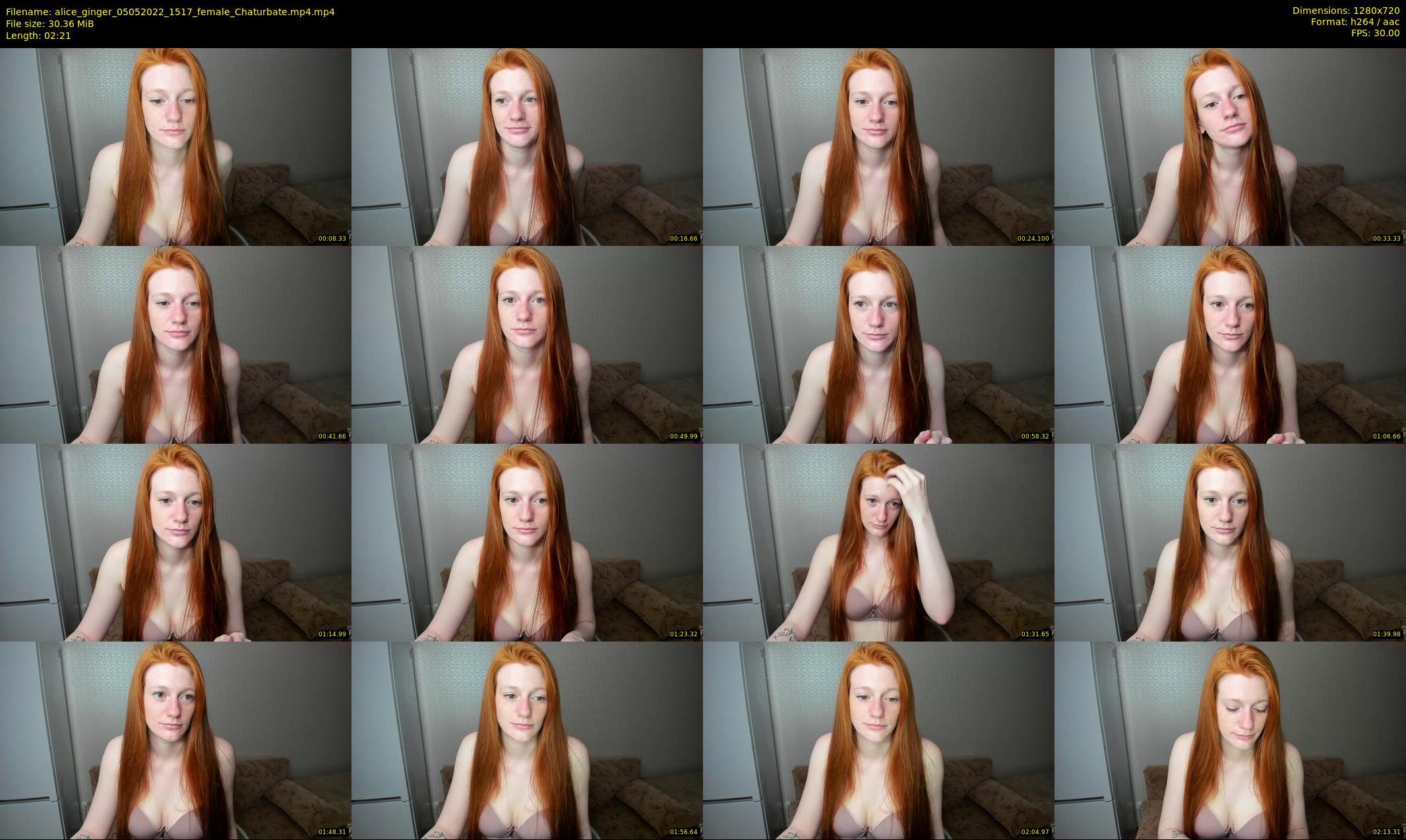 alice_ginger — 3 minute Chaturbate female cam show recording, 720p, May 5, 2022
