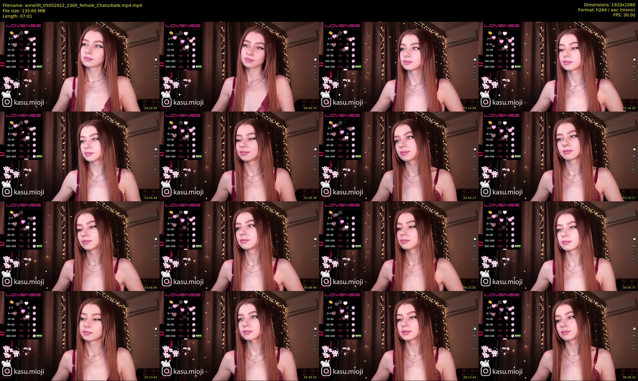 annelitt — 8 minute Chaturbate female cam show recording, 1080p, May 5, 2022