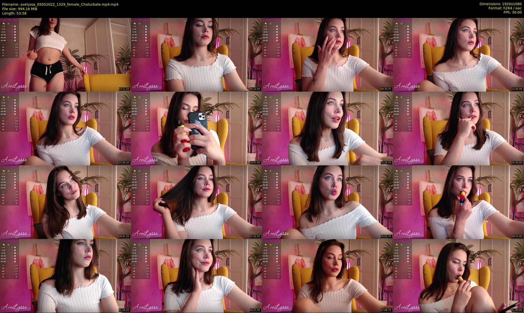 avelyssa — 54 minute Chaturbate female cam show recording, 1080p, May 5, 2022