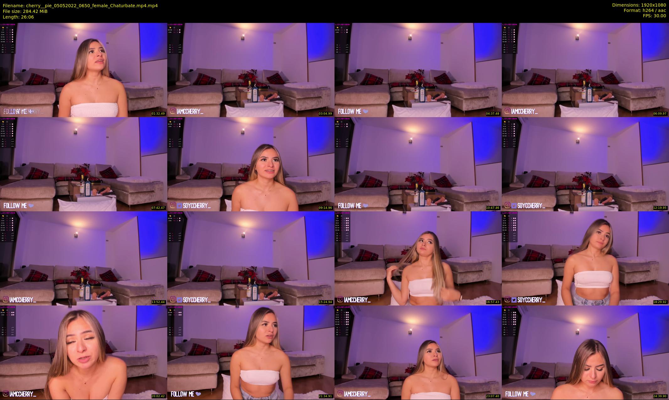 cherry__pie — 27 minute Chaturbate female cam show recording, 1080p, May 5, 2022