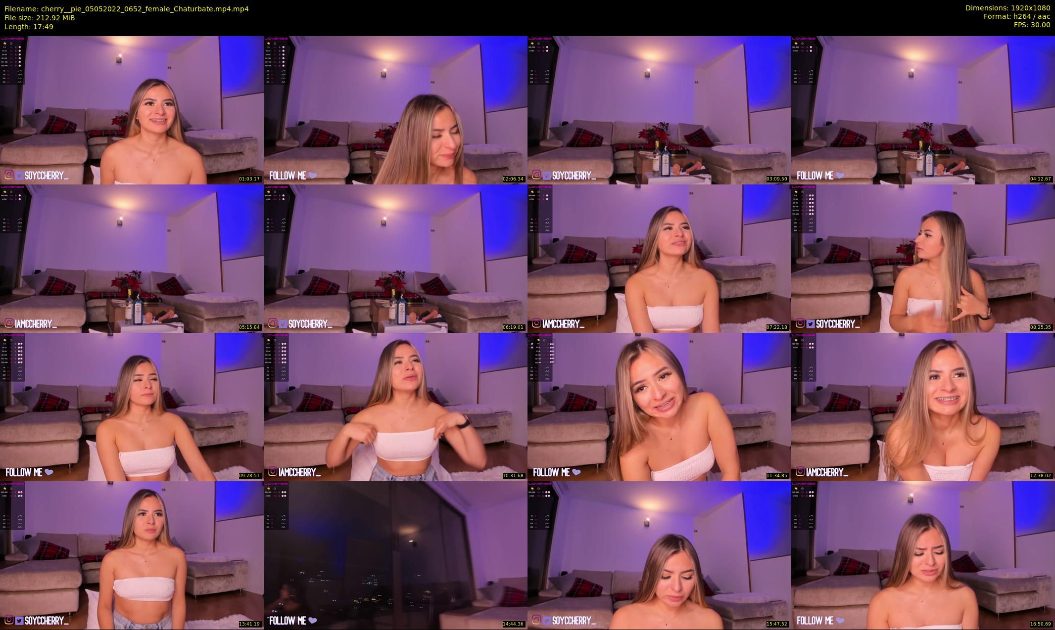cherry__pie — 18 minute Chaturbate female cam show recording, 1080p, May 5, 2022