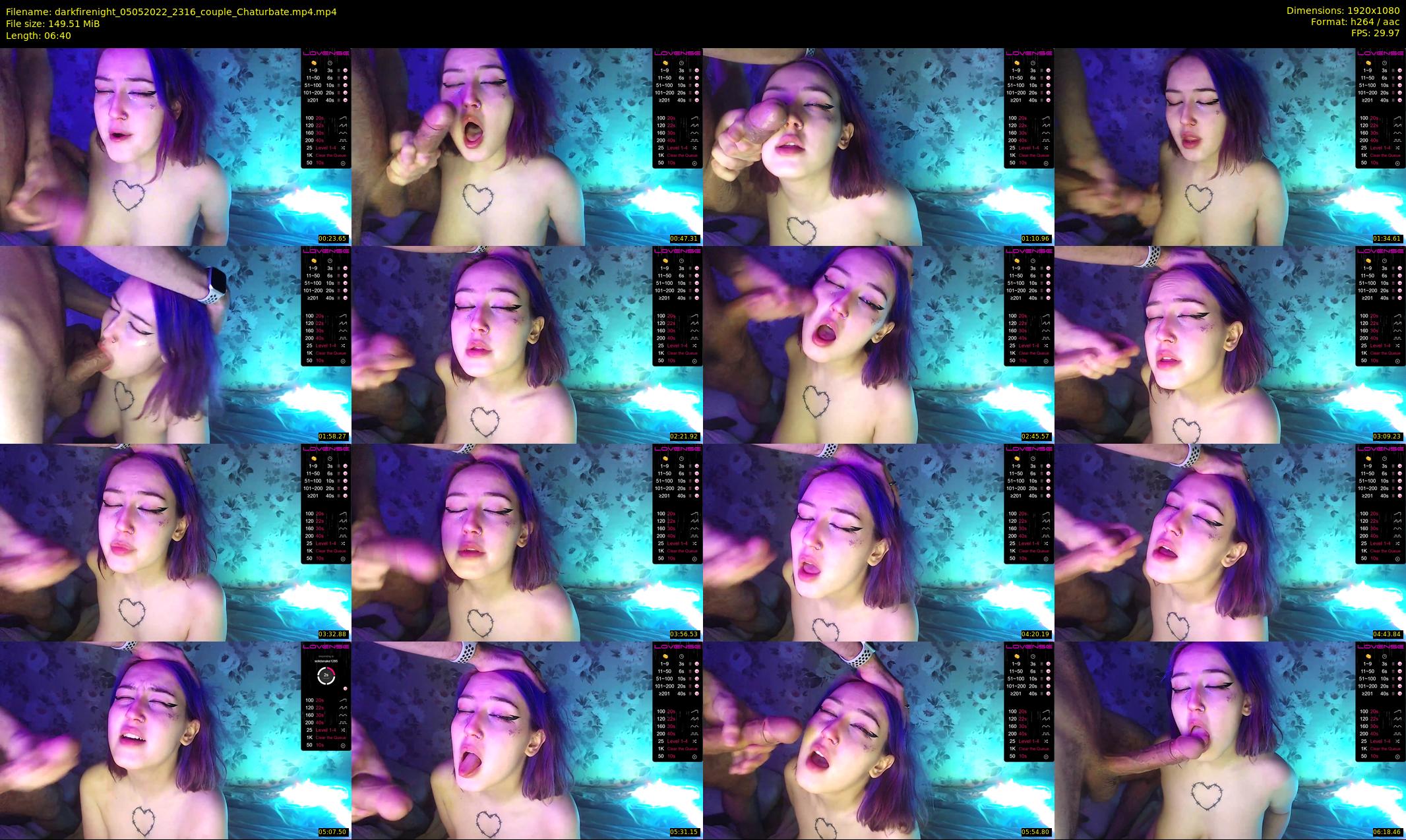 darkfirenight — 7 minute Chaturbate couple cam show recording, 1080p, May 5, 2022