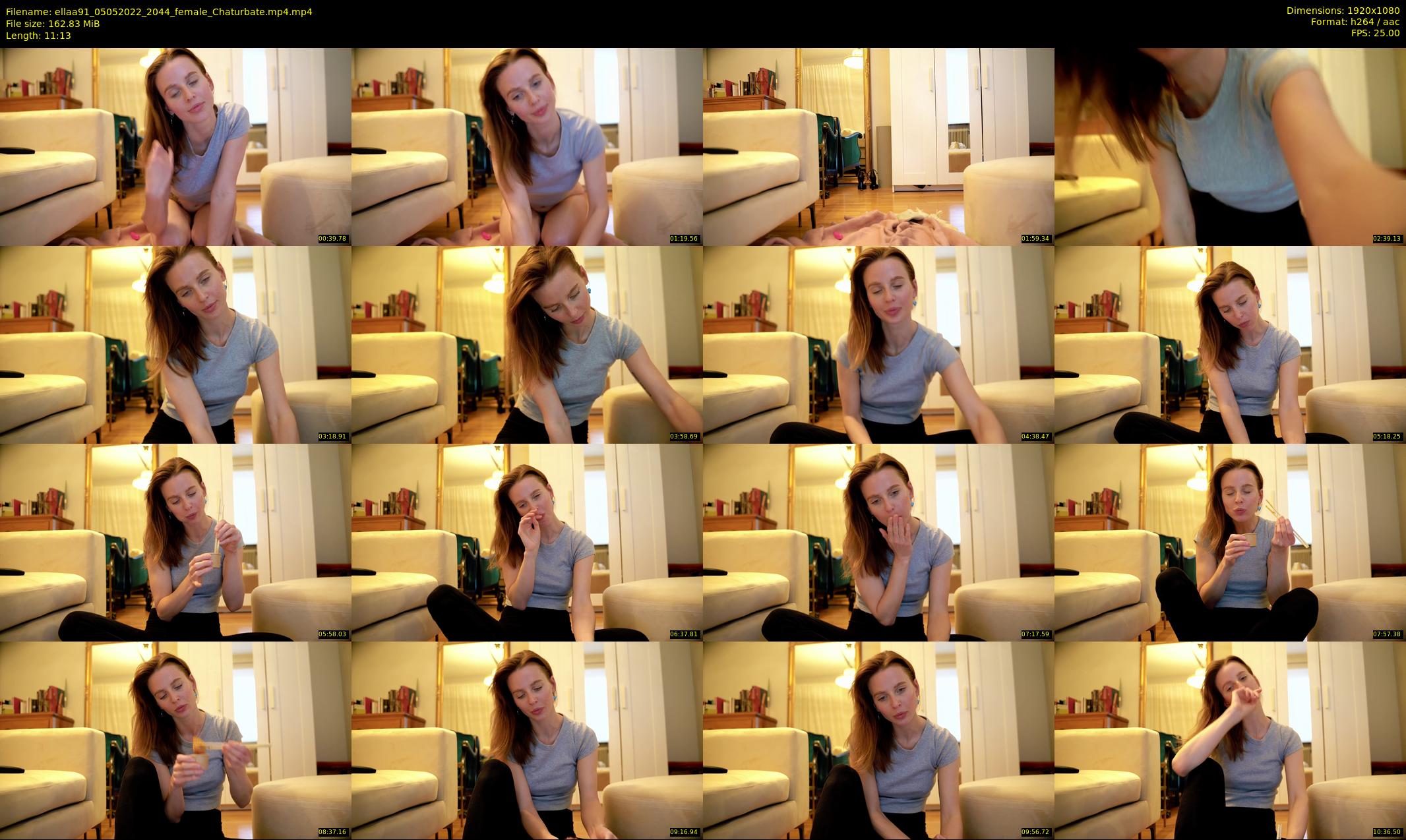 ellaa91 — 12 minute Chaturbate female cam show recording, 1080p, May 5, 2022