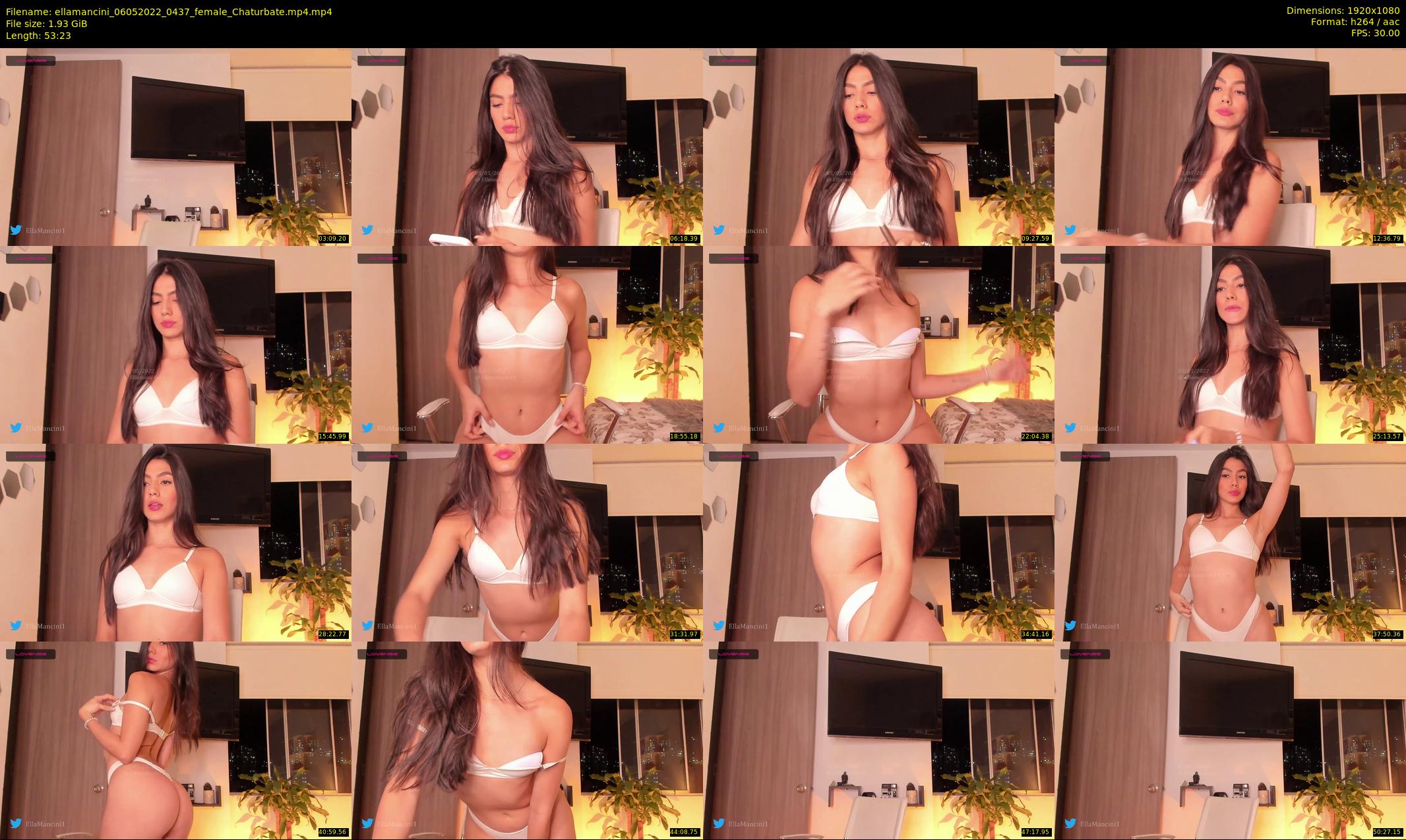 ellamancini — 54 minute Chaturbate female cam show recording, 1080p, May 6, 2022