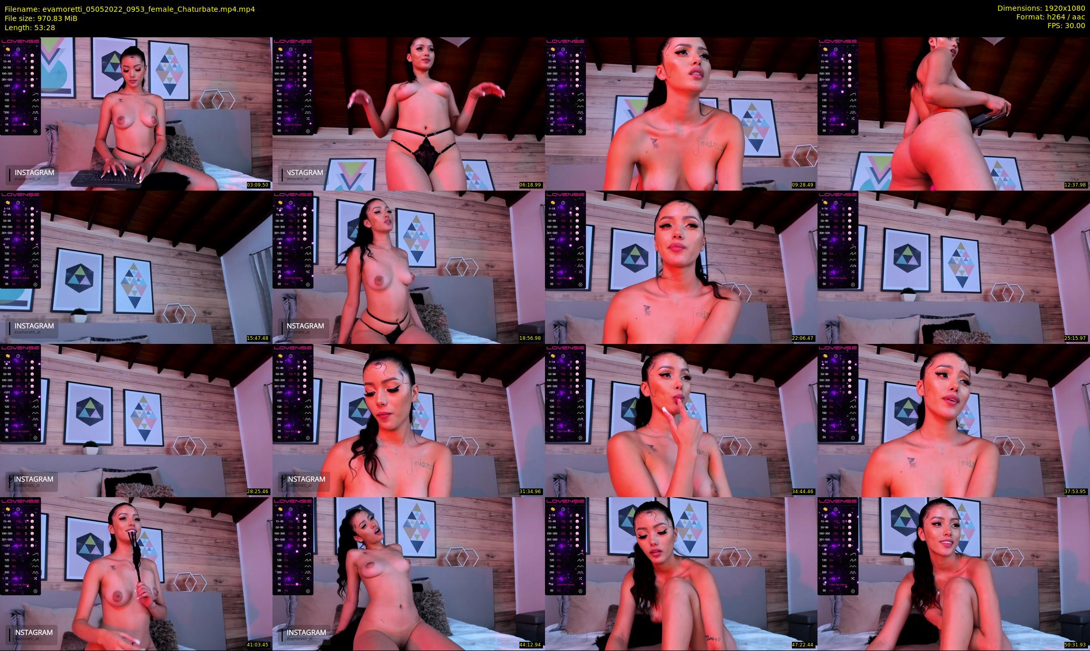 evamoretti — 54 minute Chaturbate female cam show recording, 1080p, May 5, 2022