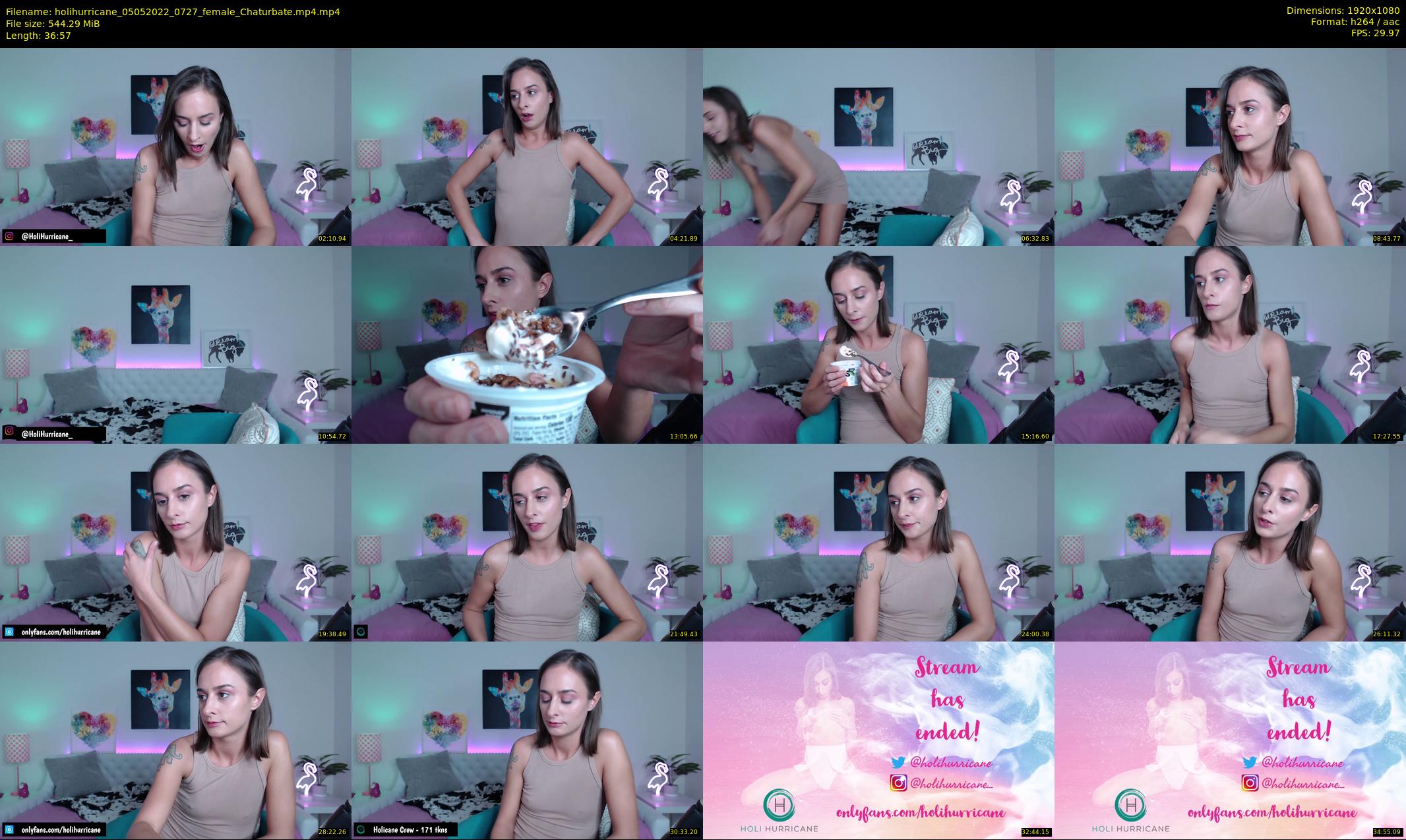 holihurricane — 37 minute Chaturbate female cam show recording, 1080p, May 5, 2022