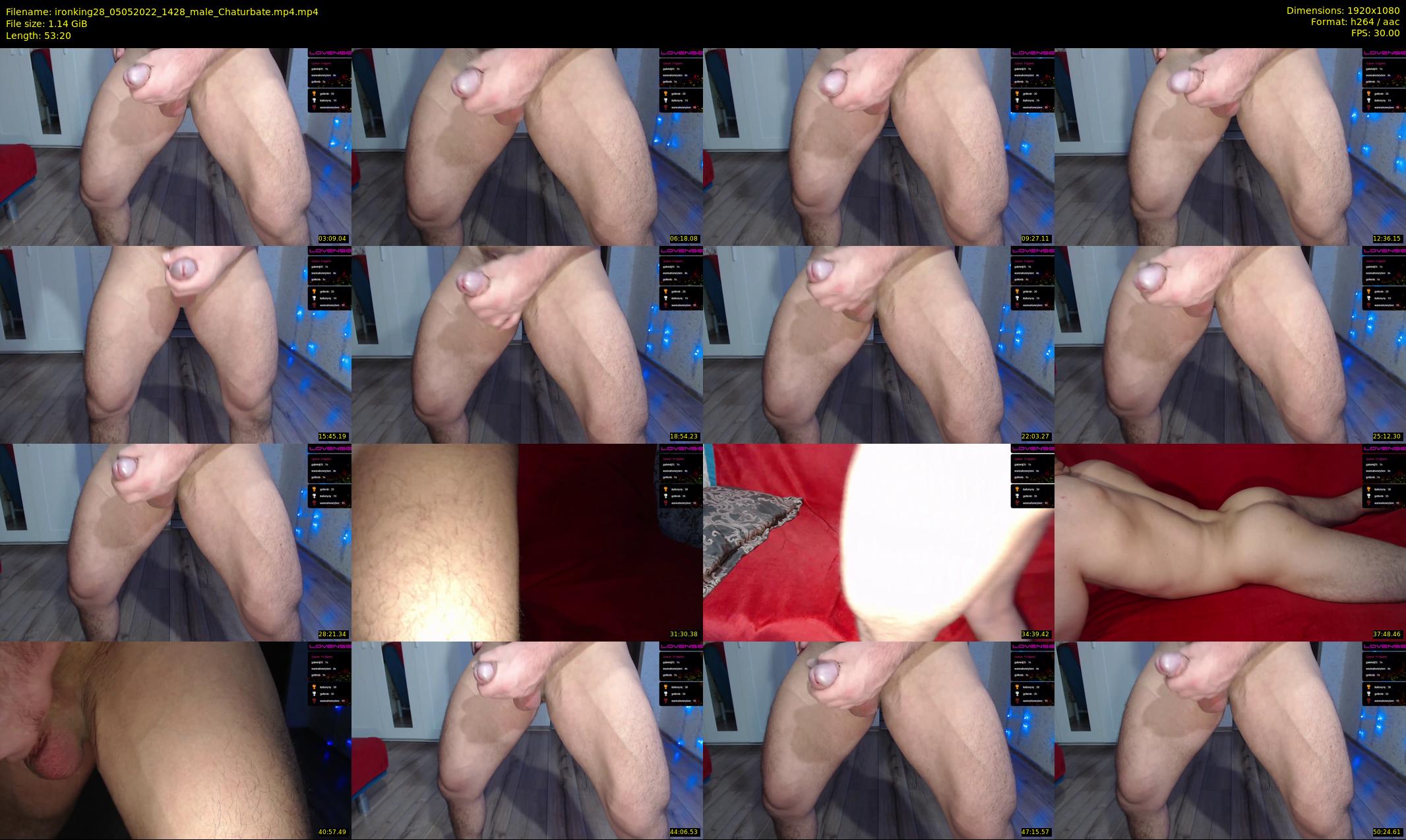 ironking28 — 54 minute Chaturbate male cam show recording, 1080p, May 5, 2022
