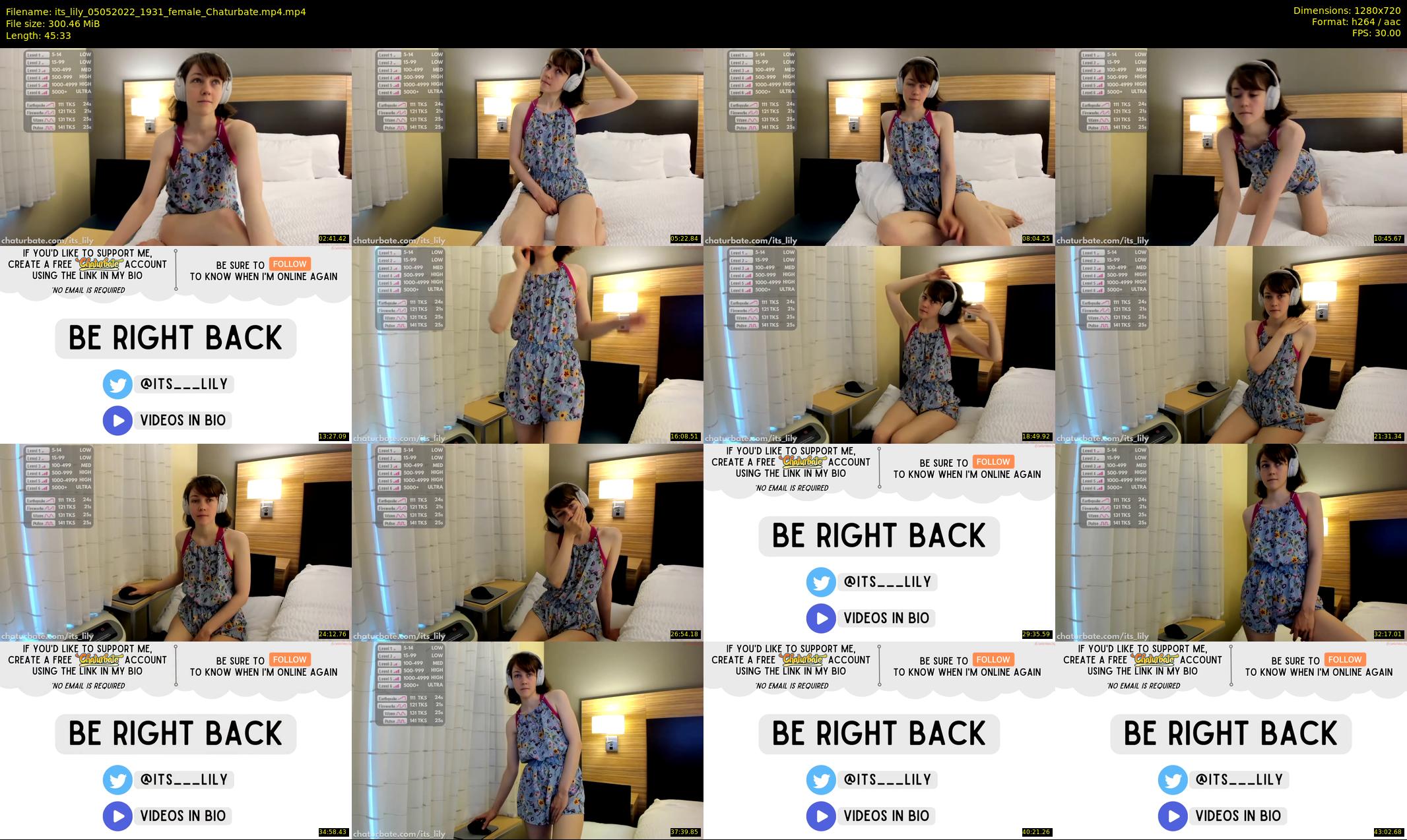 its_lily — 46 minute Chaturbate female cam show recording, 720p, May 5, 2022