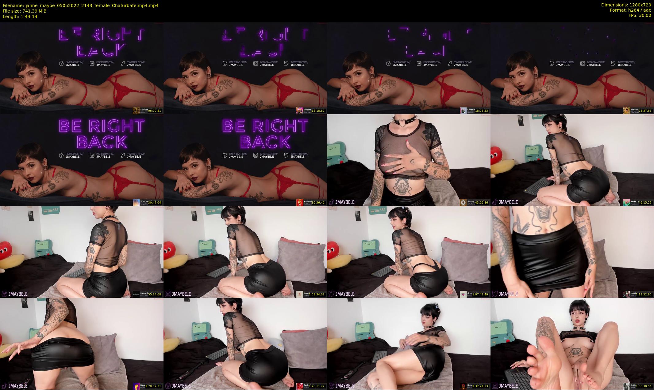 janne_maybe — 105 minute Chaturbate female cam show recording, 720p, May 5, 2022